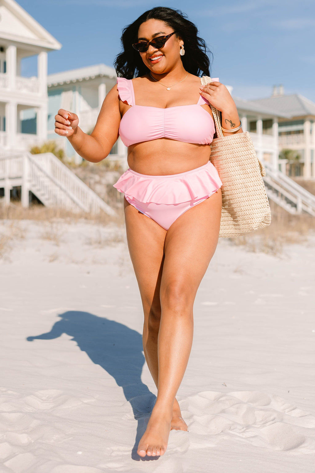 Sugar Sands Swim Top, Pink