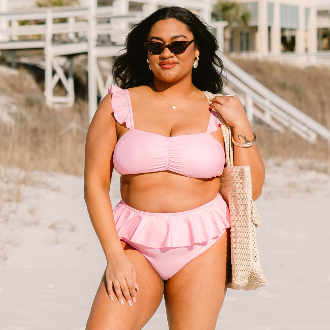 Sugar Sands Swim Top, Pink