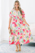 A Ray of Sunshine Dress, Pink Floral