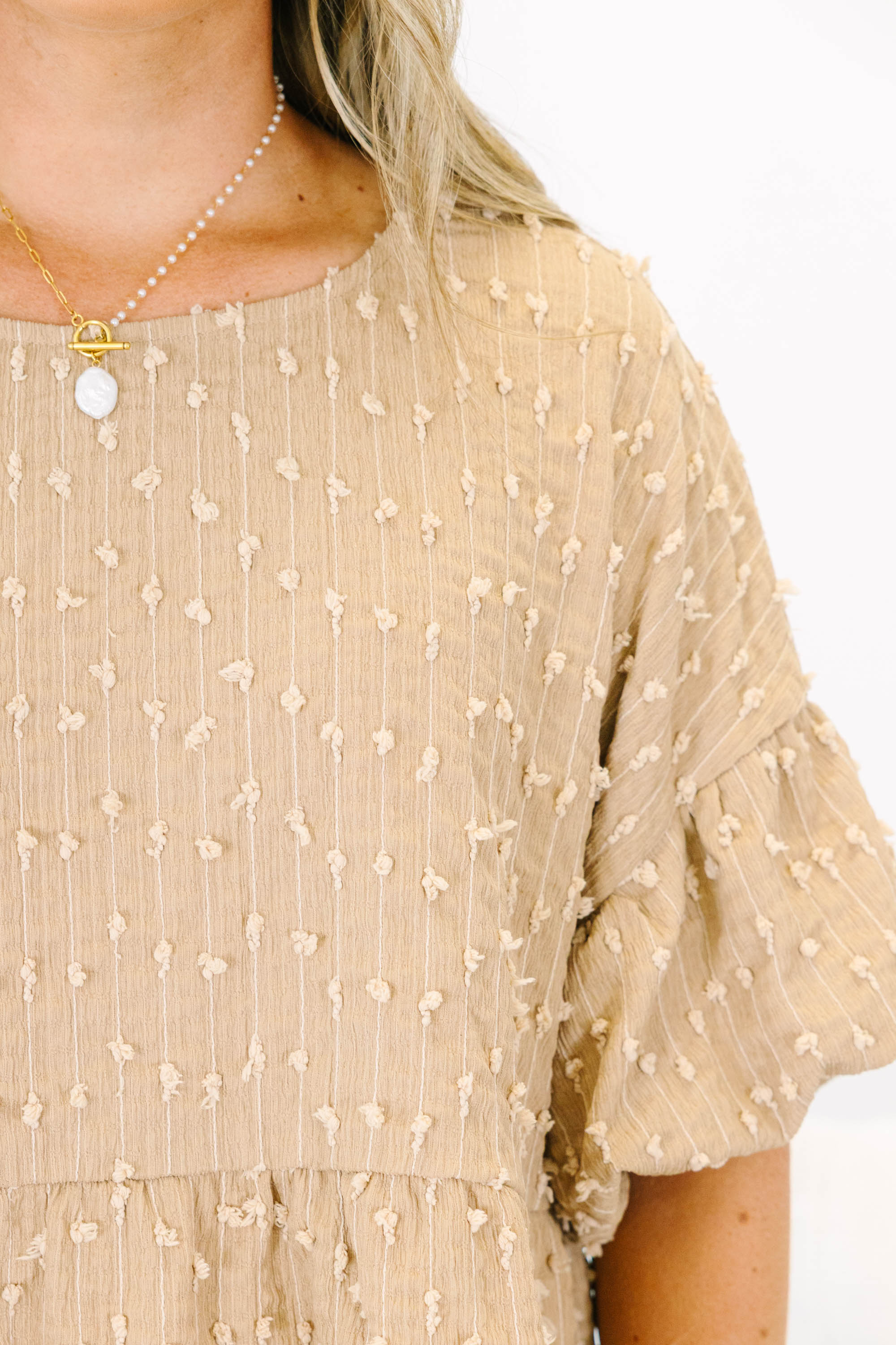 A Rosy Smile Top, Brown