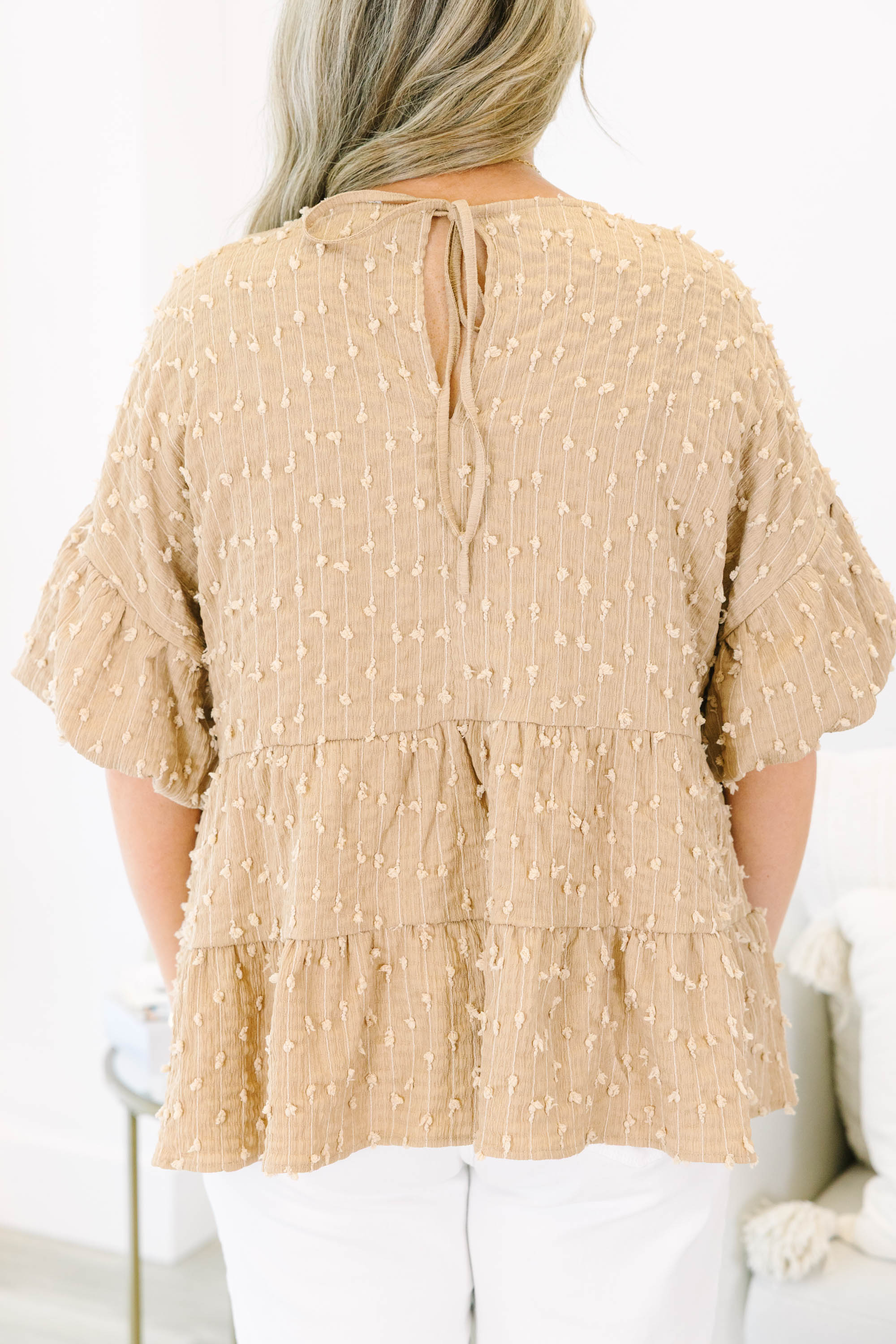 A Rosy Smile Top, Brown