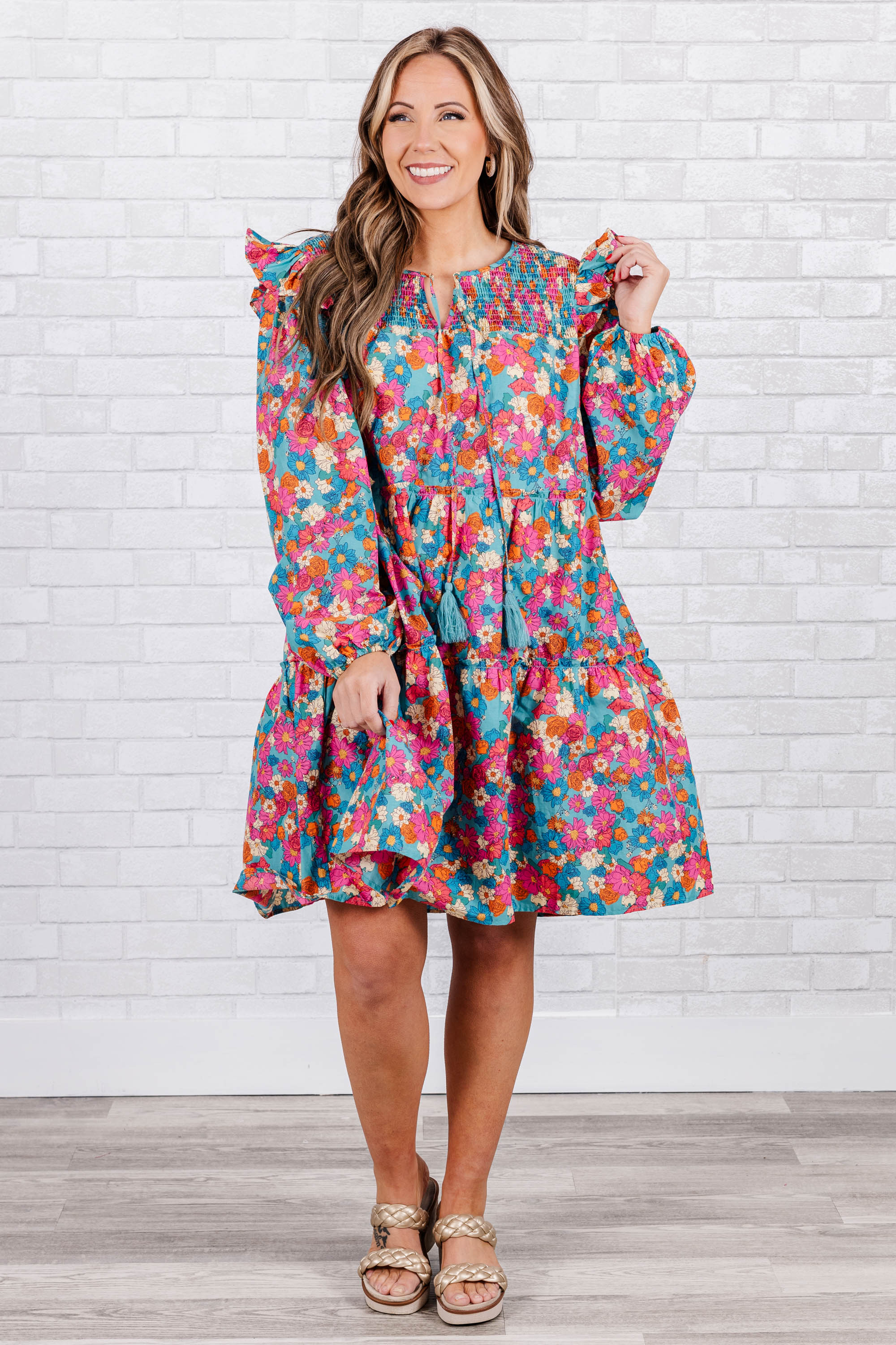 A Secret Garden Dress, Mint Pink