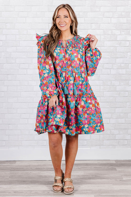 A Secret Garden Dress, Mint Pink