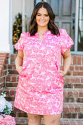 A Springtime Waltz Dress, Pink