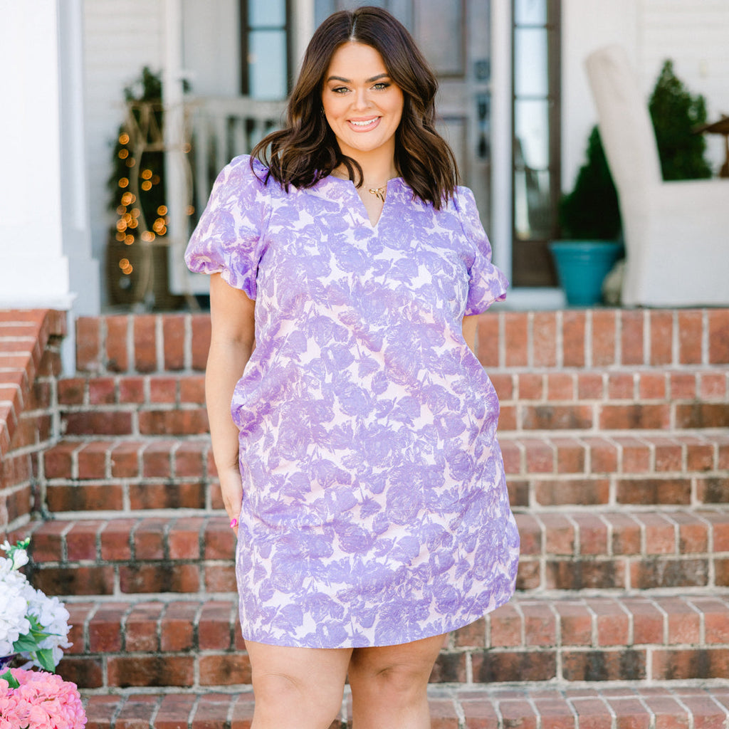 A Springtime Waltz Dress, Purple