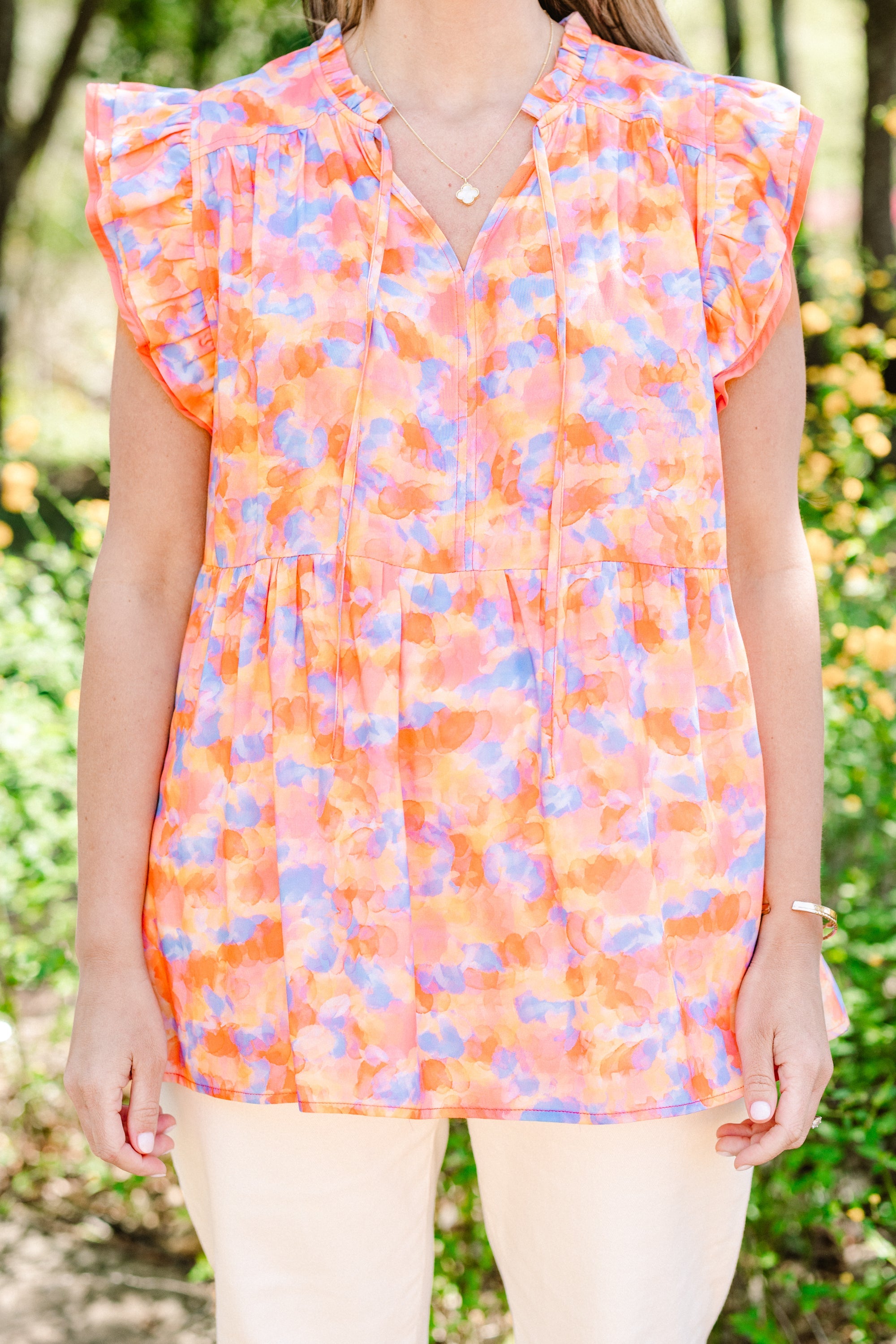 A Touch Of Grace Top, Orange