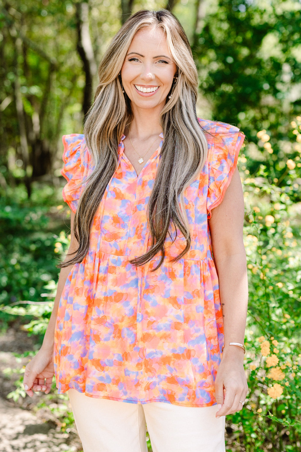 A Touch Of Grace Top, Orange