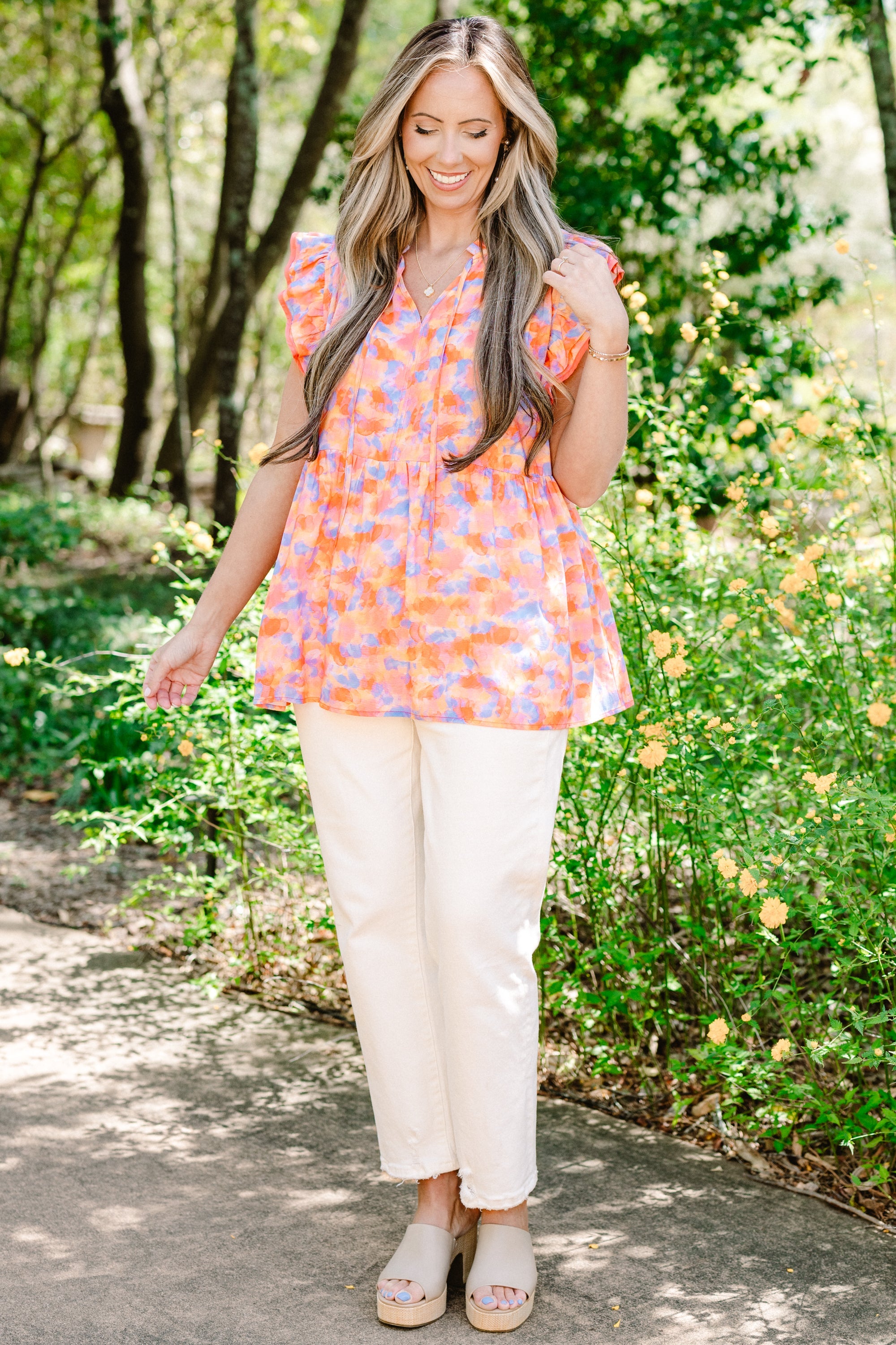 A Touch Of Grace Top, Orange