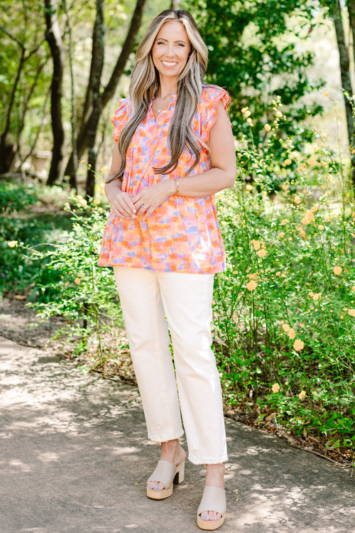 A Touch Of Grace Top, Orange