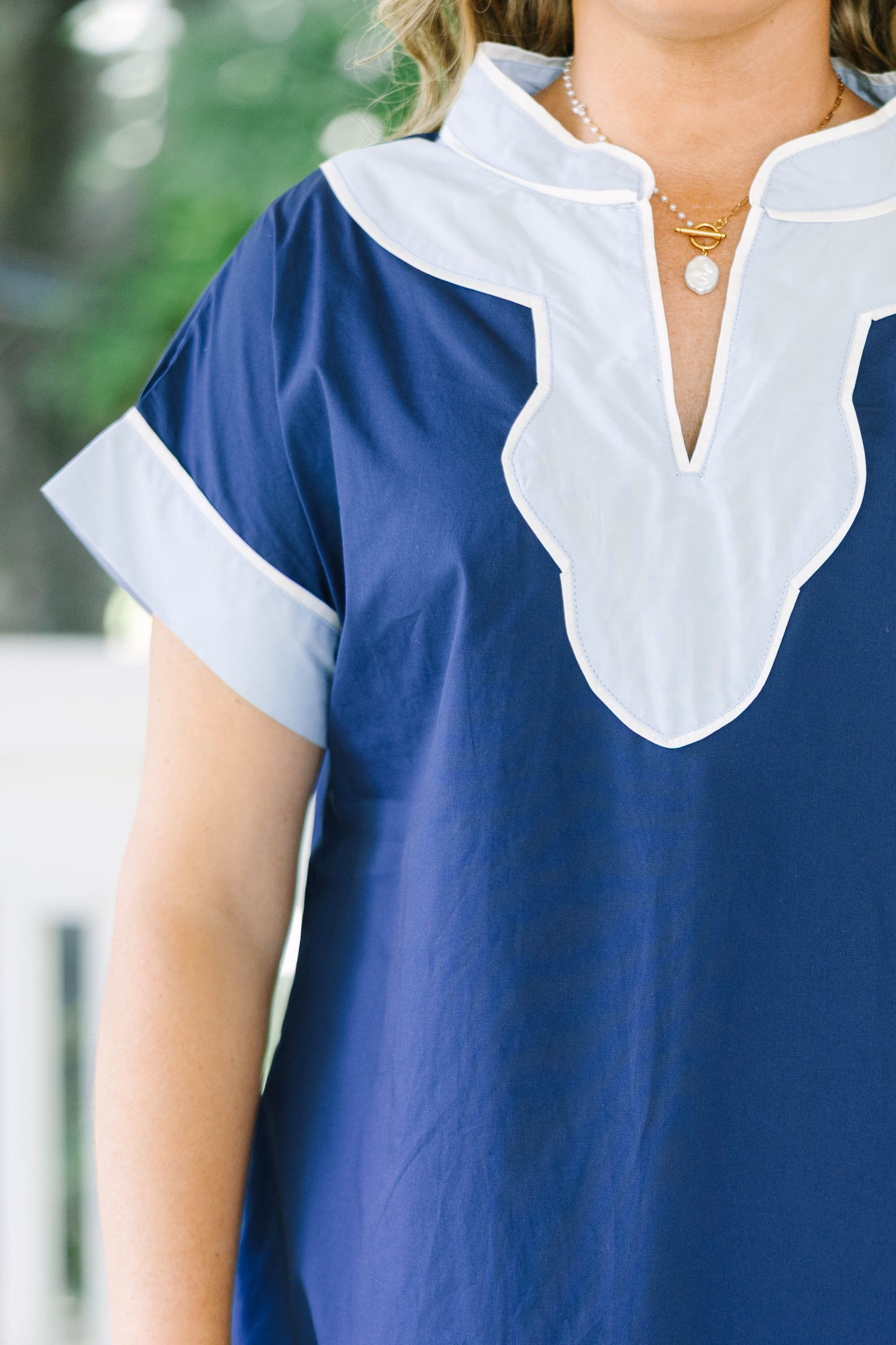 A Week Away Dress, Blue