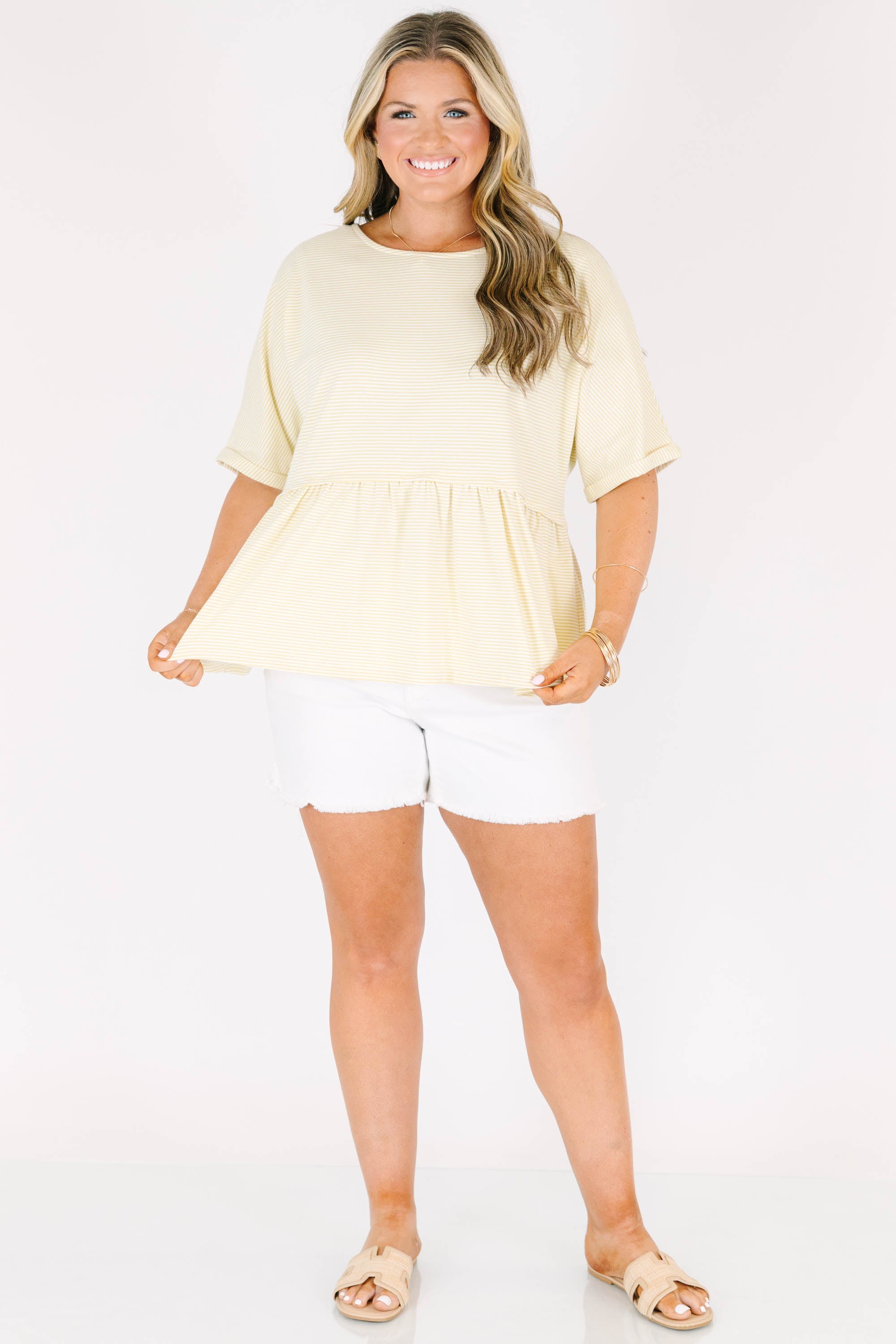 A Welcoming Smile Top, Yellow