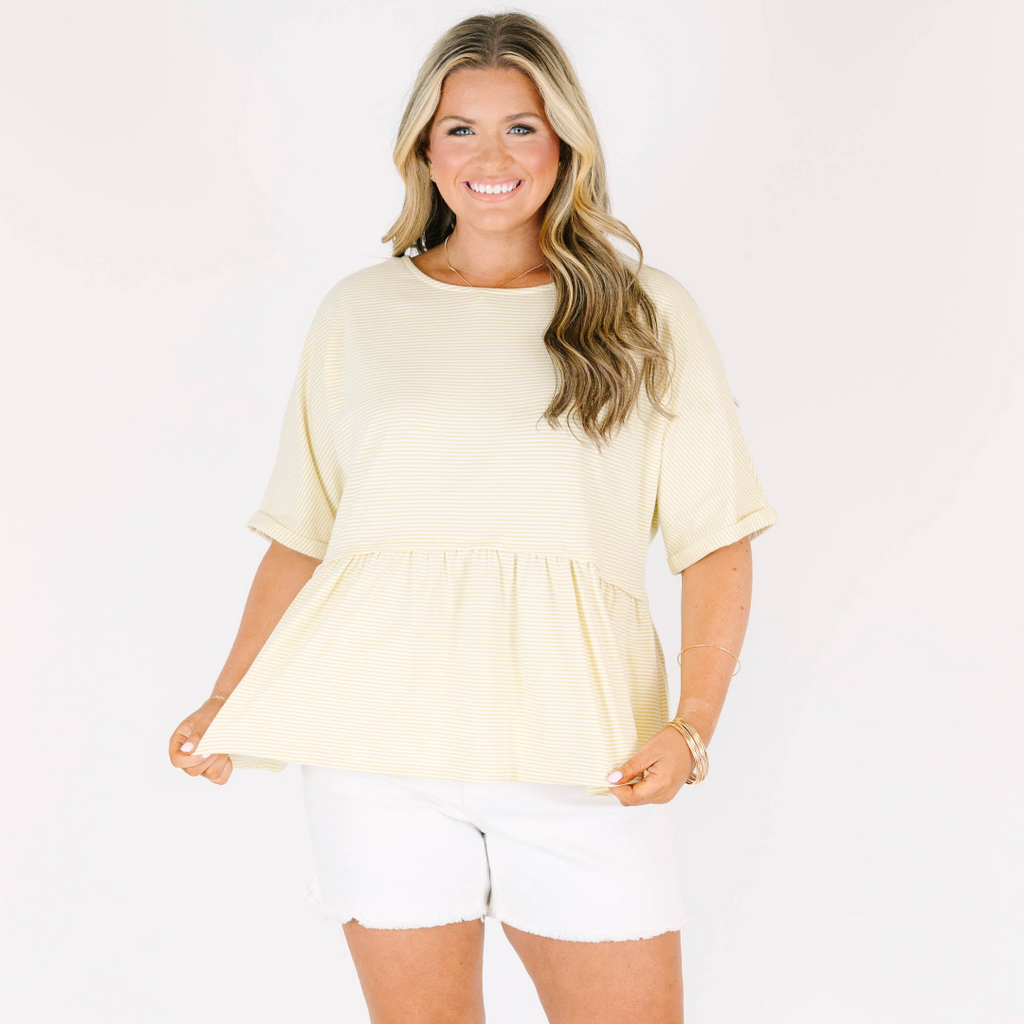 A Welcoming Smile Top, Yellow