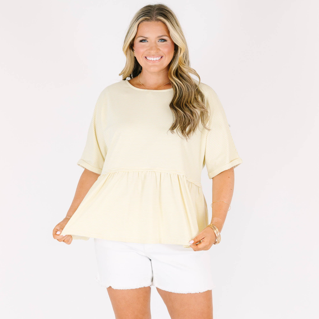 A Welcoming Smile Top, Yellow