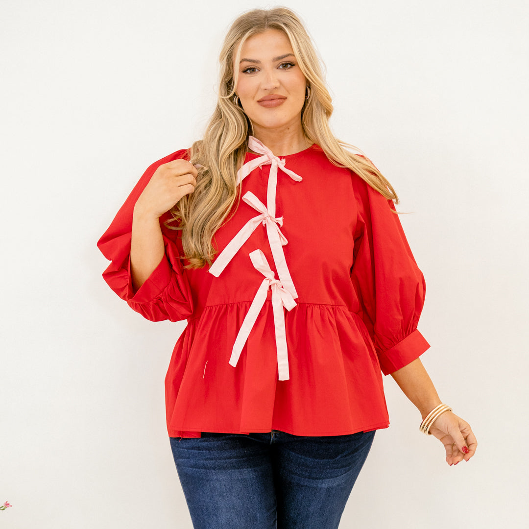 A Whole New Perspective Top, Red