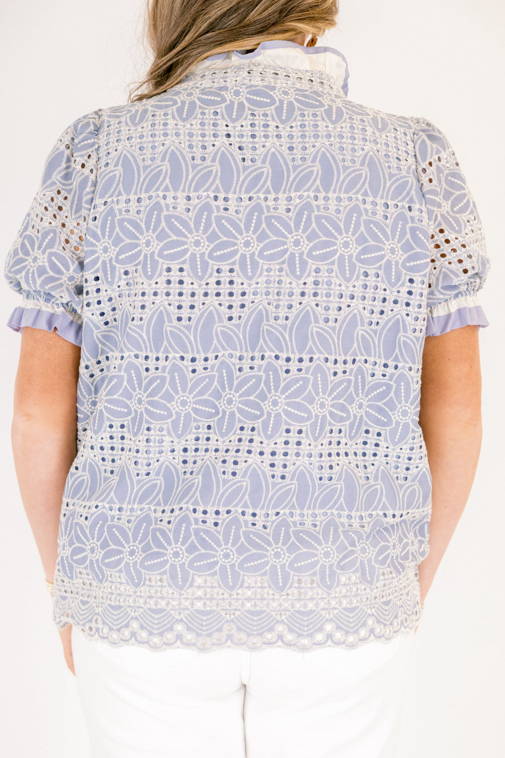 Above And Beyond Top, Chambray