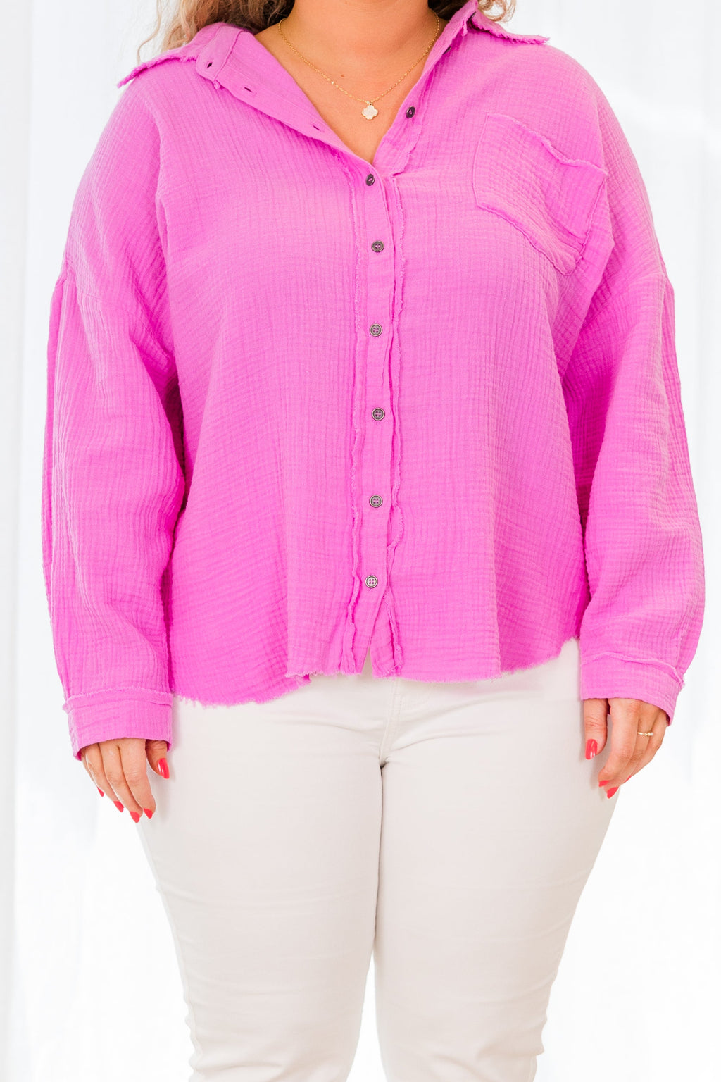 Act Of Faith Top, Bright Mauve