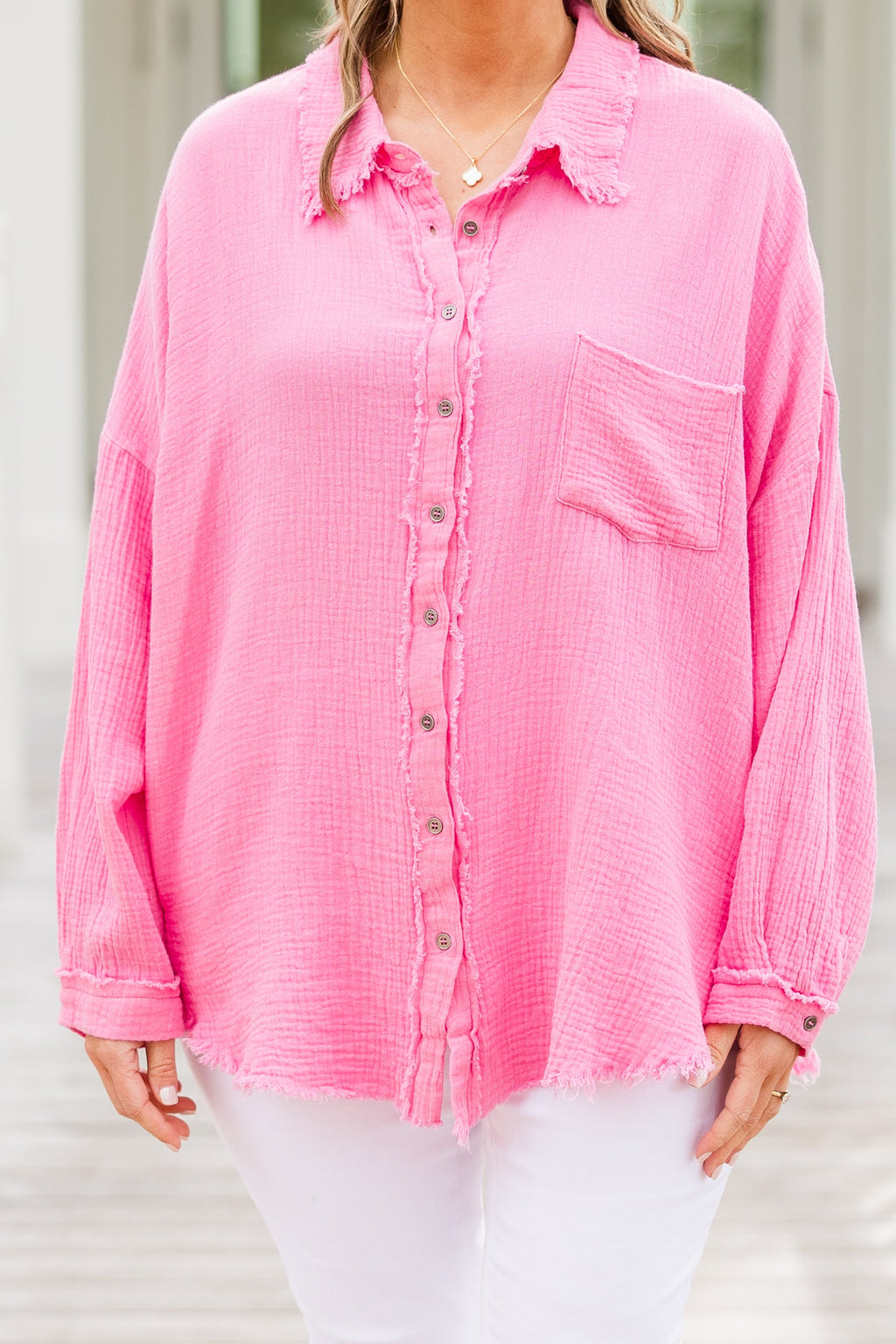 Act Of Faith Top, Candy Pink
