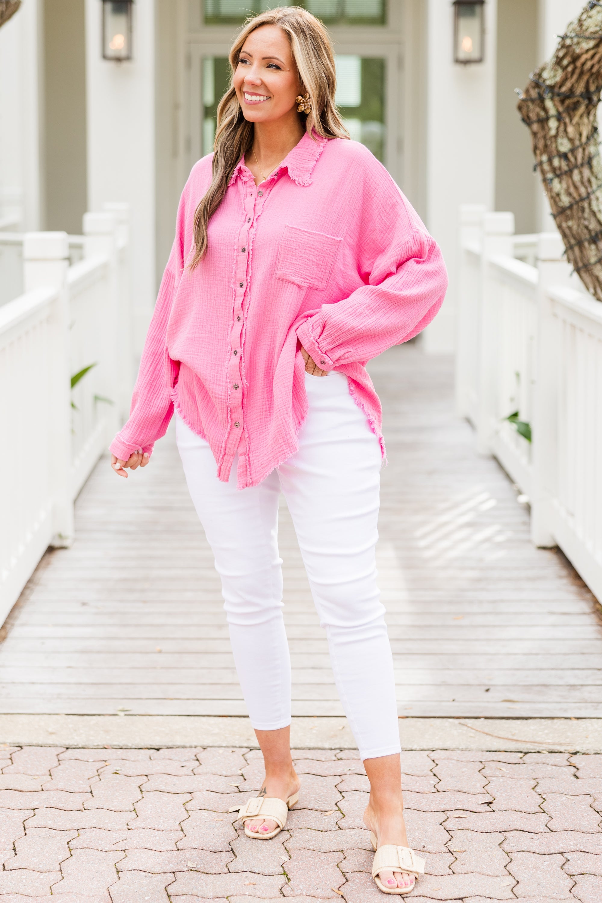 Act Of Faith Top, Candy Pink
