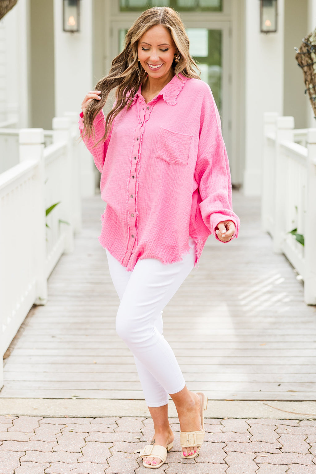 Act Of Faith Top, Candy Pink