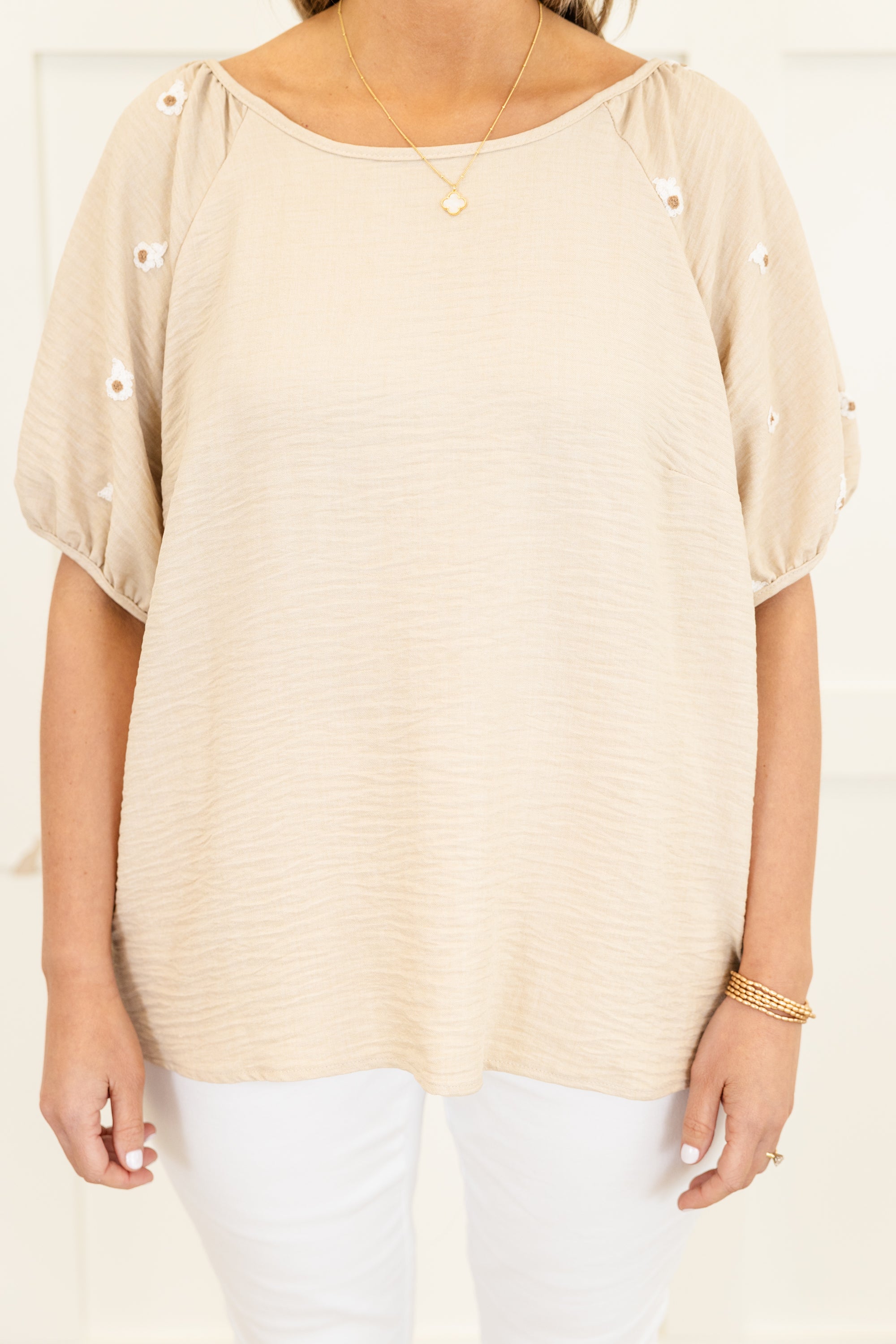 Acts Of Grace Top, Beige