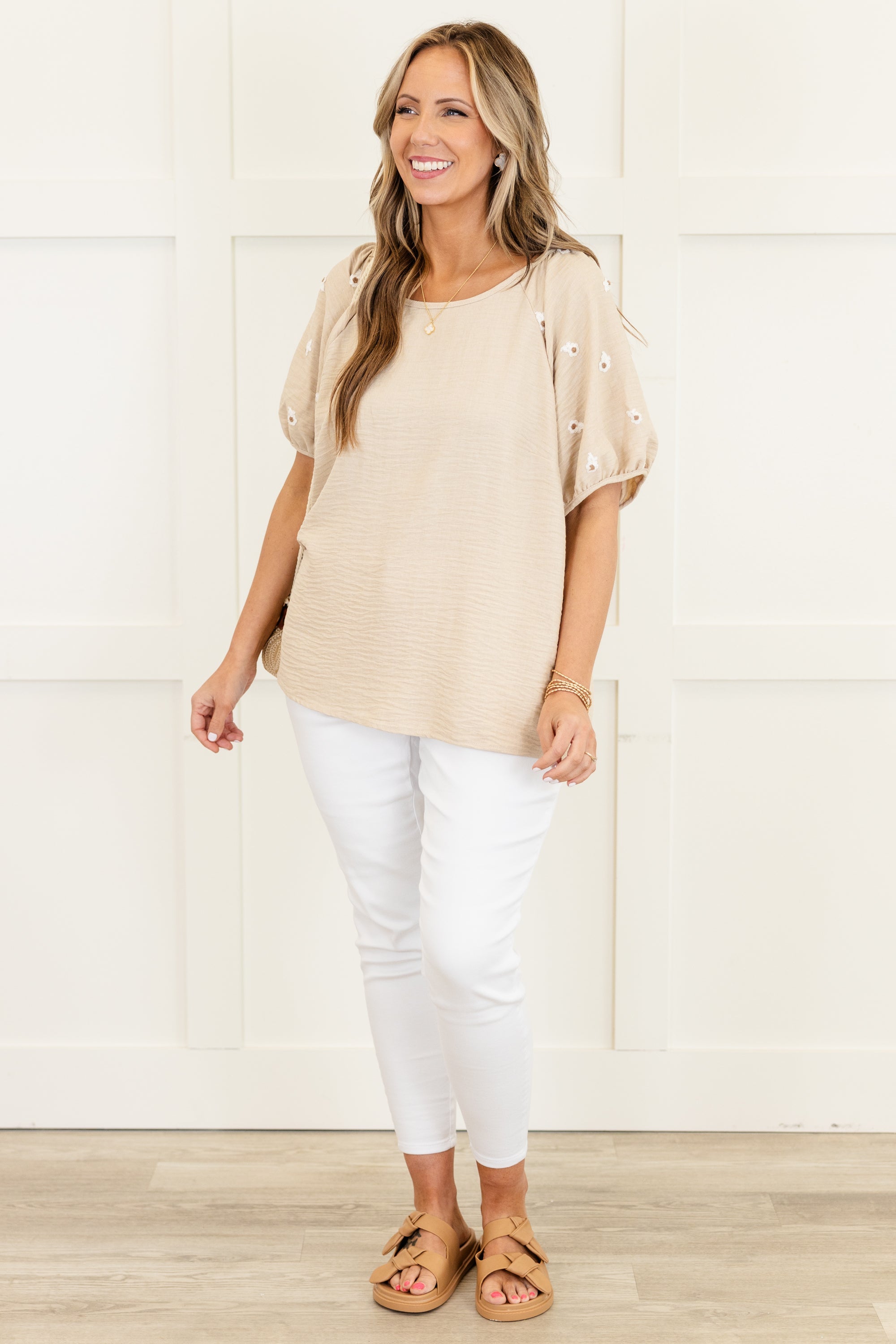 Acts Of Grace Top, Beige