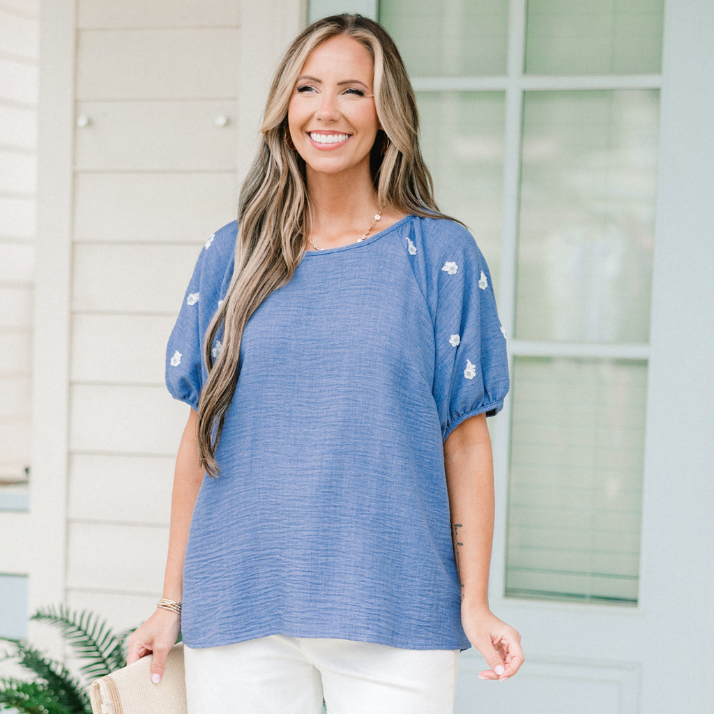 Acts Of Grace Top, Blue