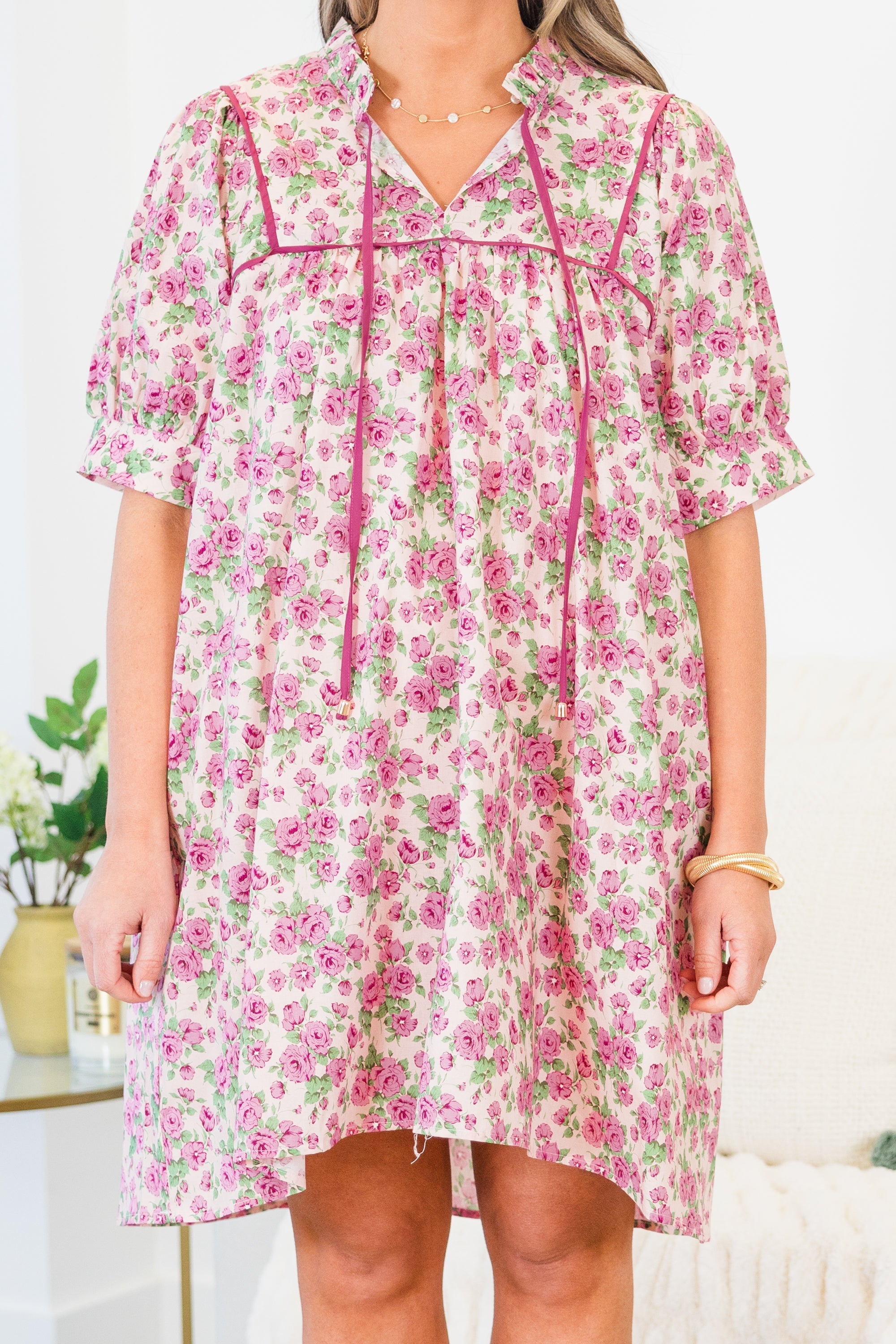 Add Up My Love Dress, Pink