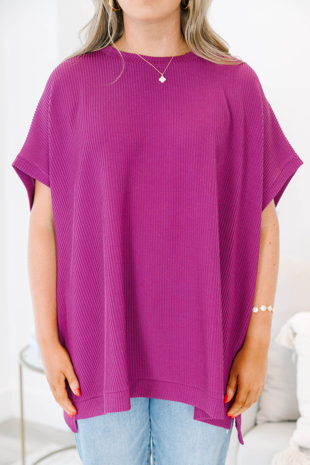 All About Knits Top, Berry