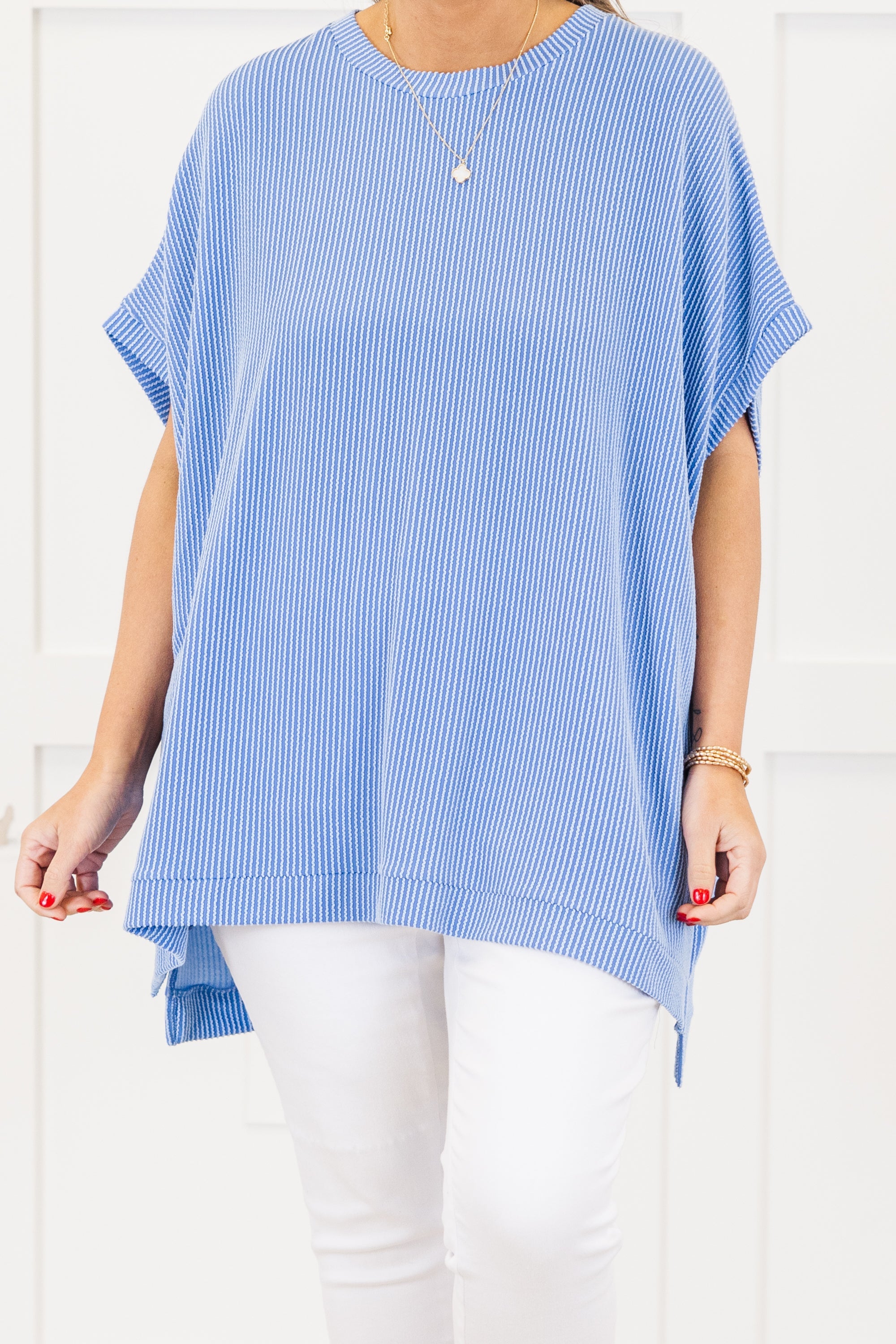 All About Knits Top, Blue