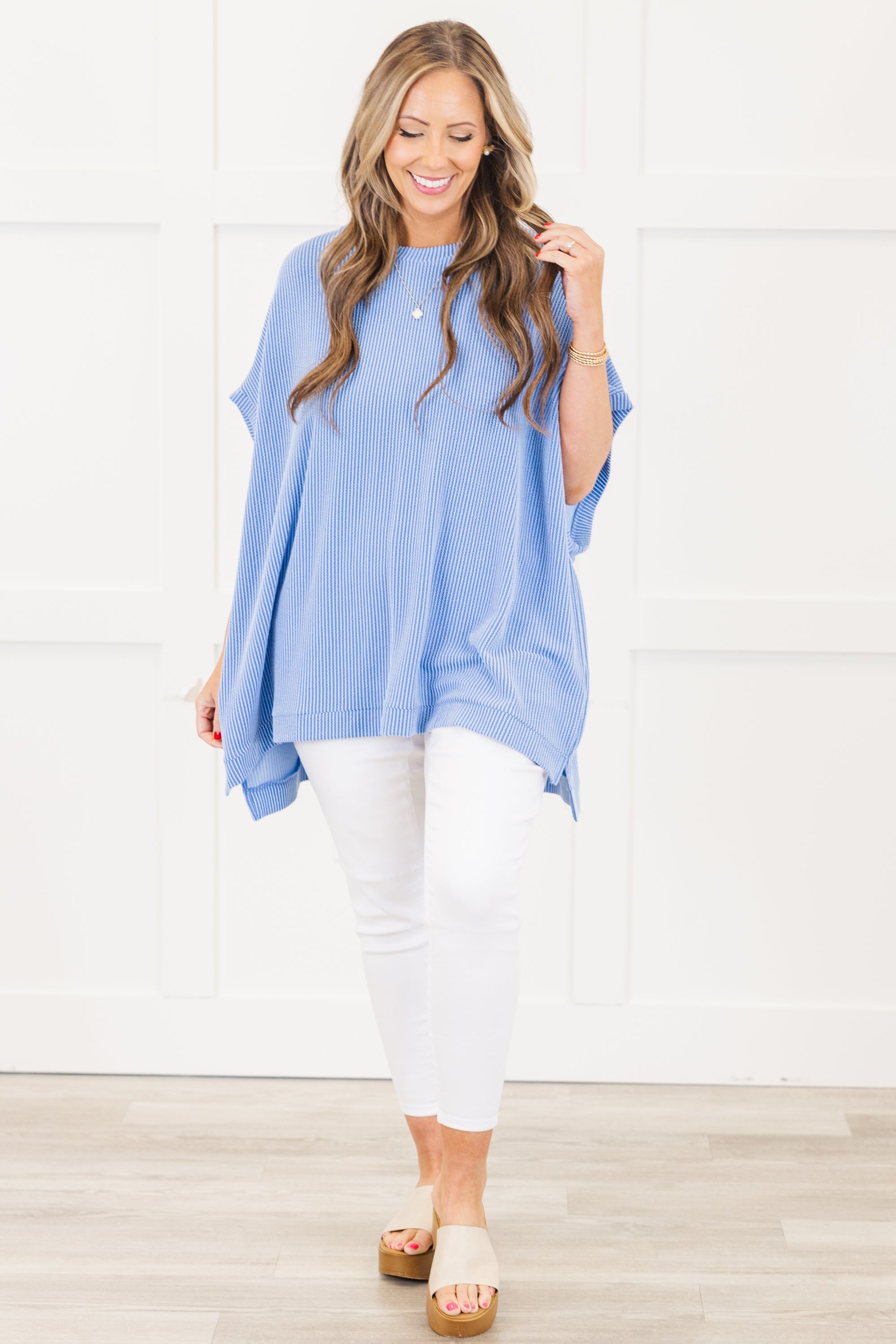 All About Knits Top, Blue