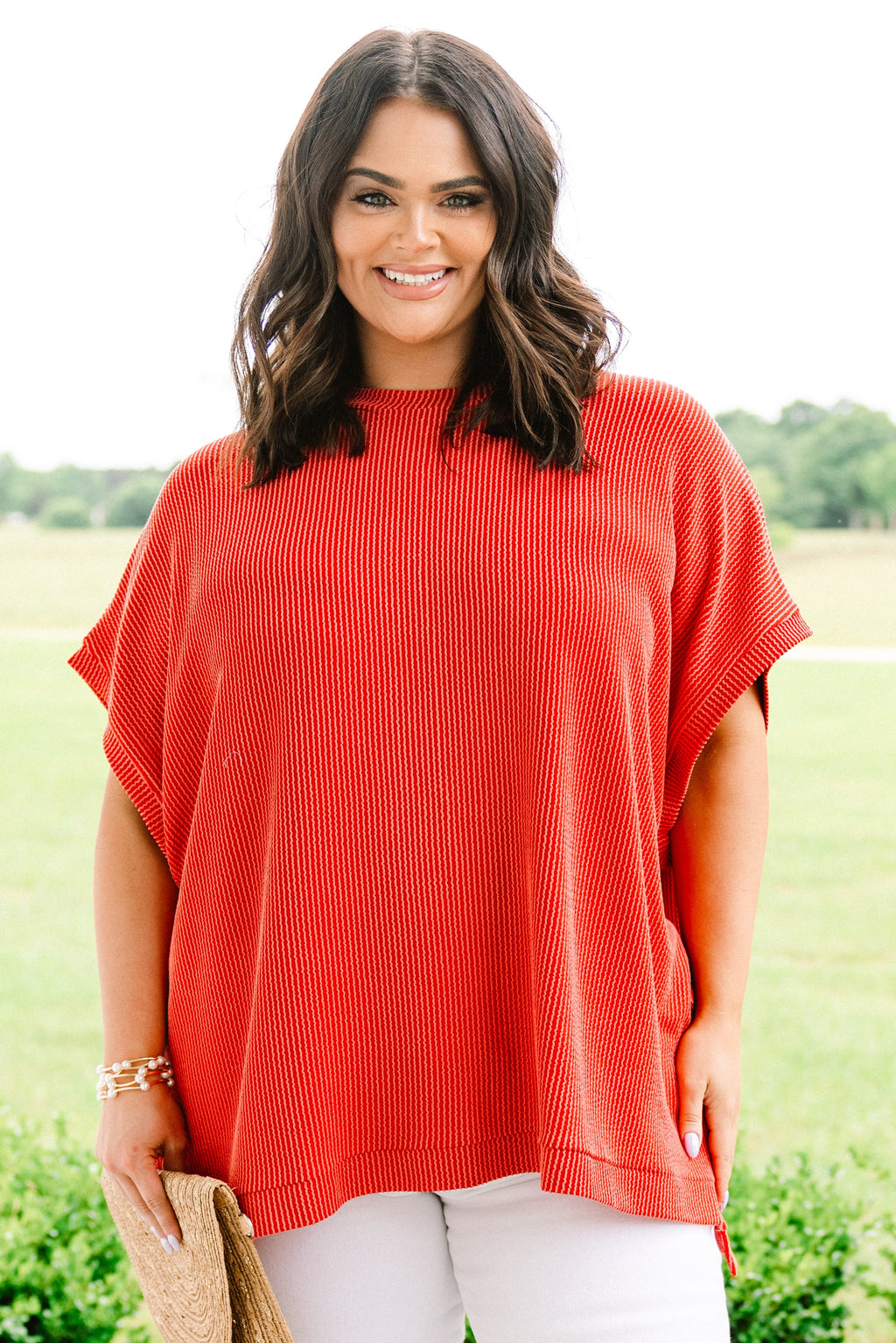 All About Knits Top, Burnt Orange