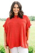 All About Knits Top, Burnt Orange