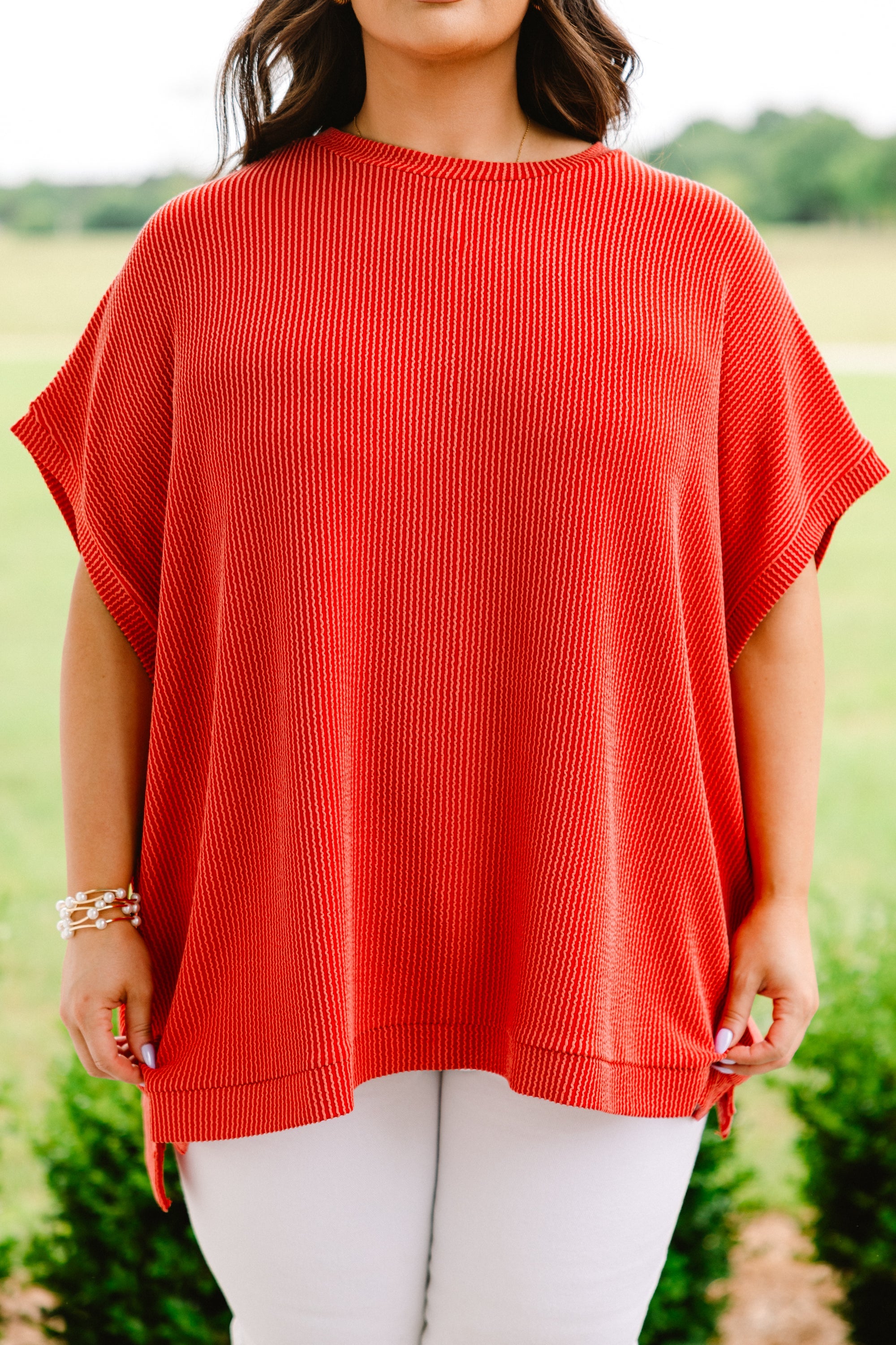 All About Knits Top, Burnt Orange
