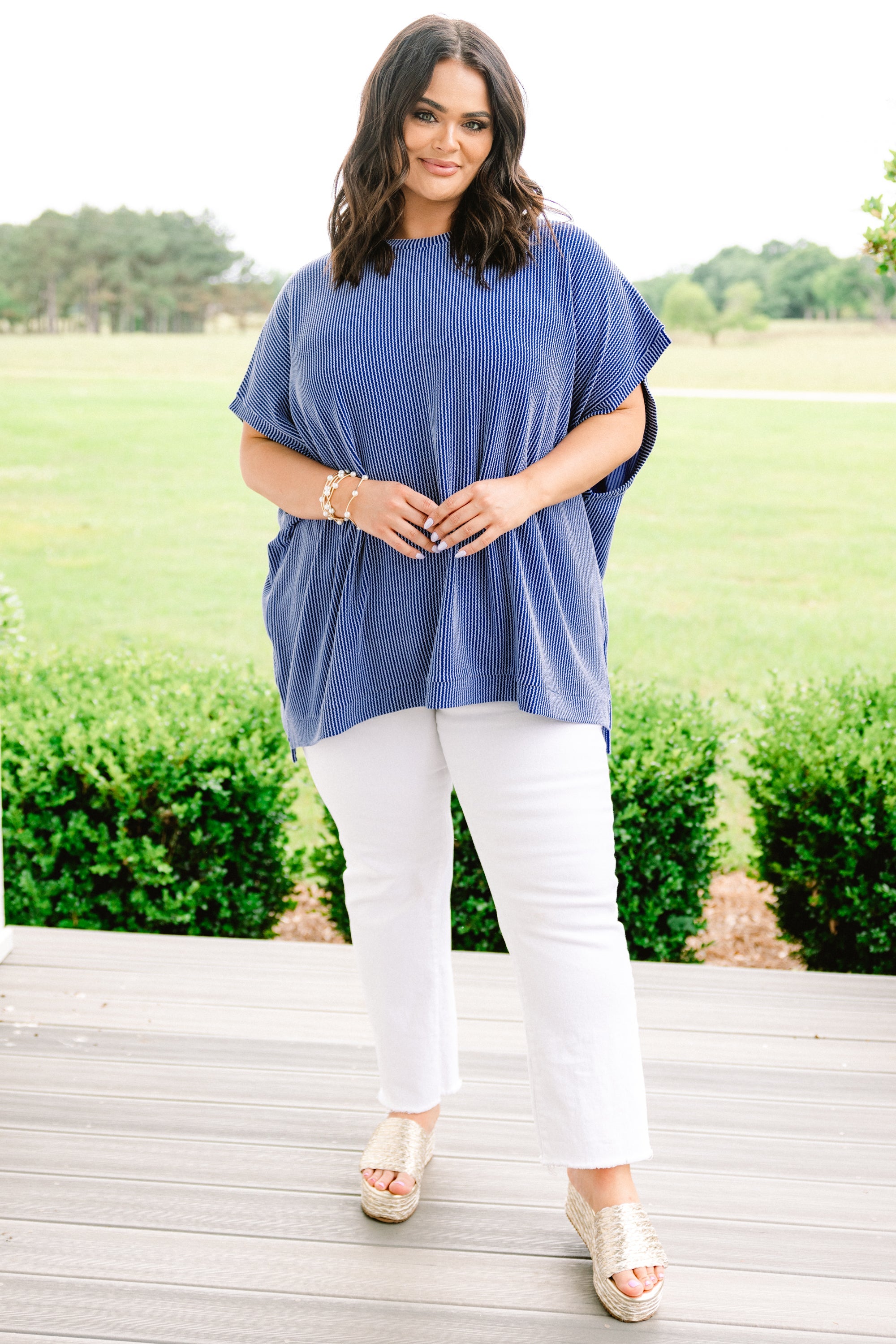 All About Knits Top, Dark Blue