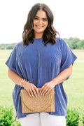 All About Knits Top, Dark Blue