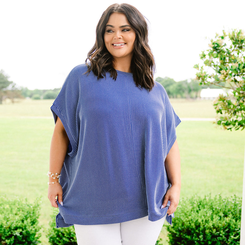 All About Knits Top, Dark Blue