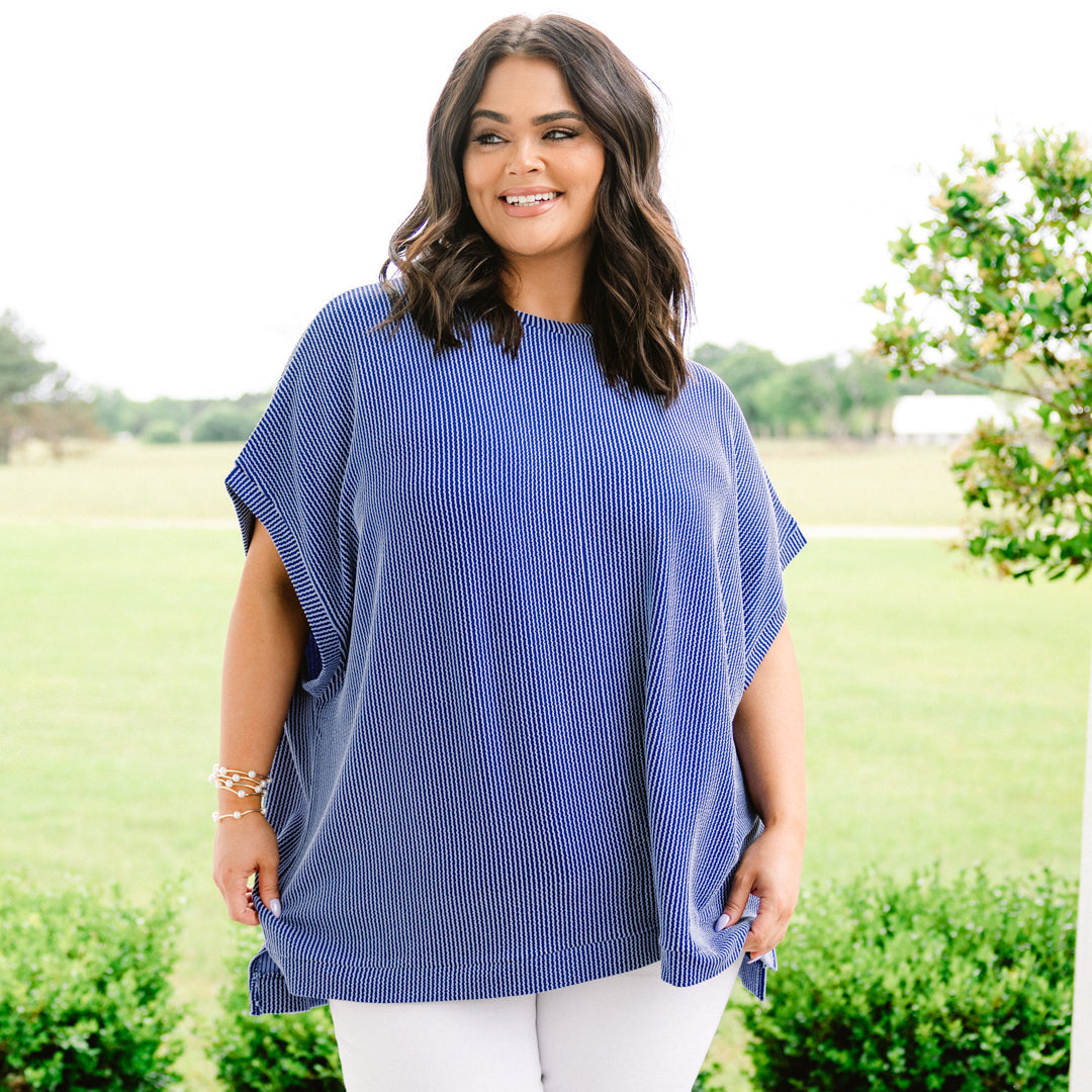 All About Knits Top, Dark Blue
