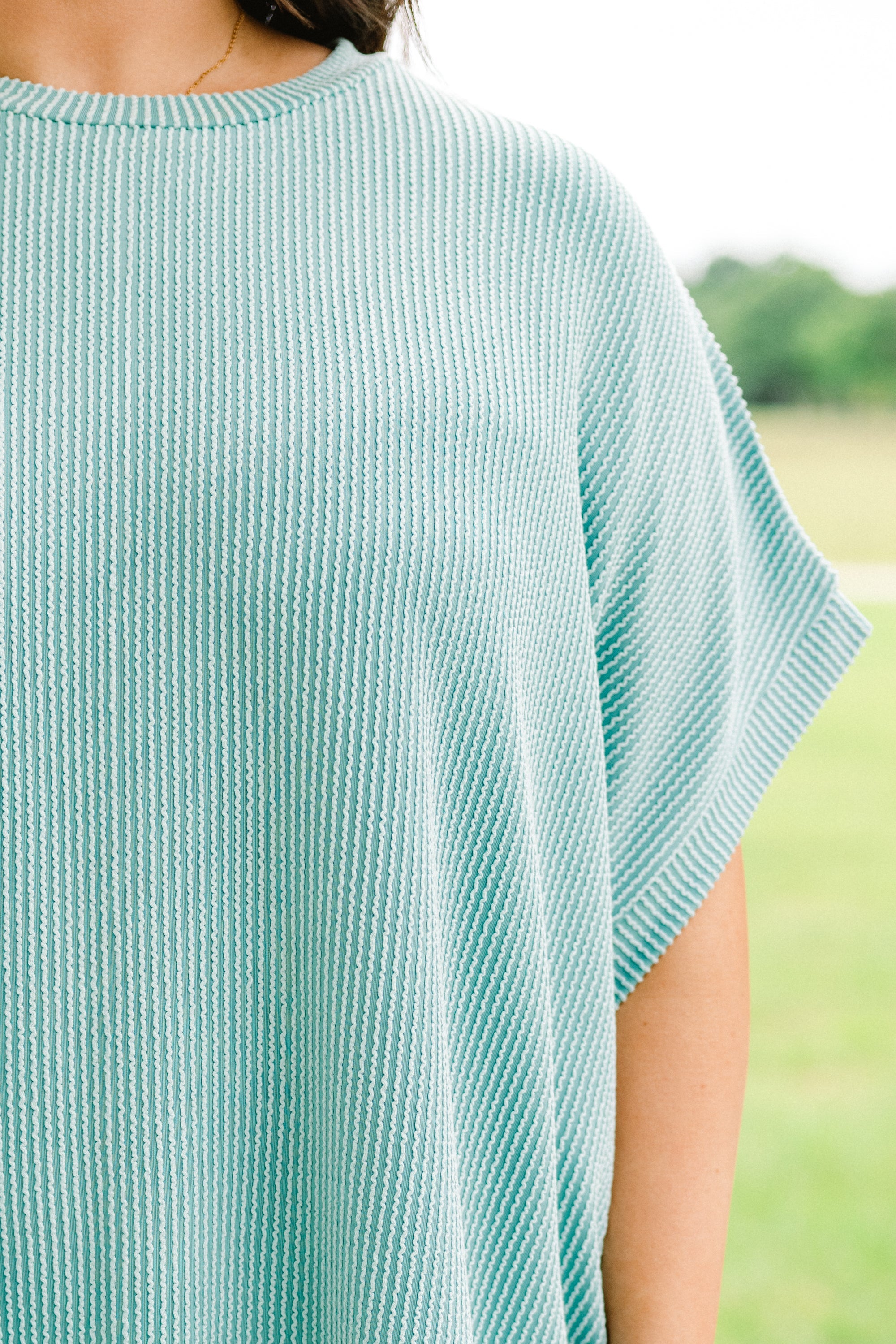 All About Knits Top, Turquoise