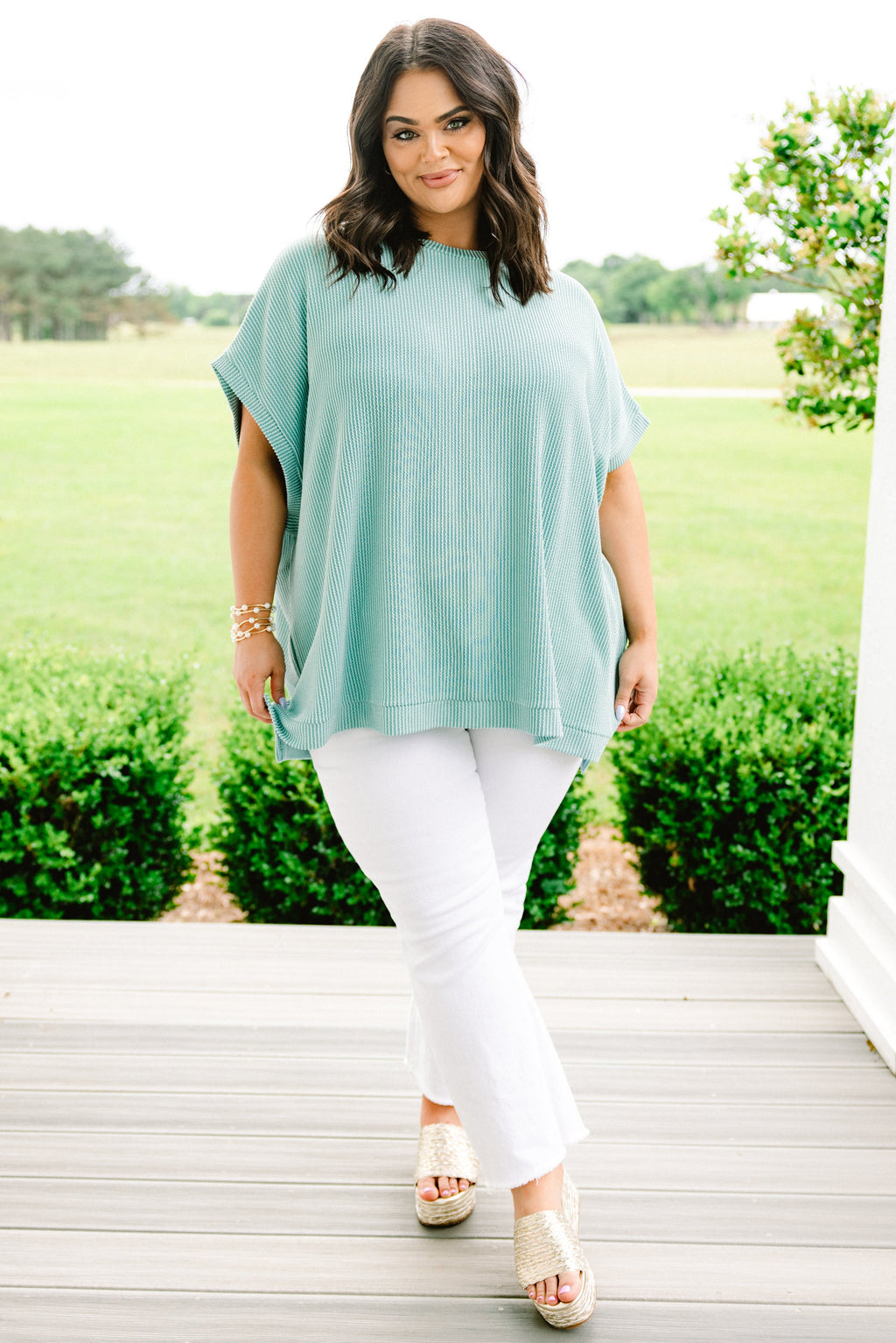 All About Knits Top, Turquoise