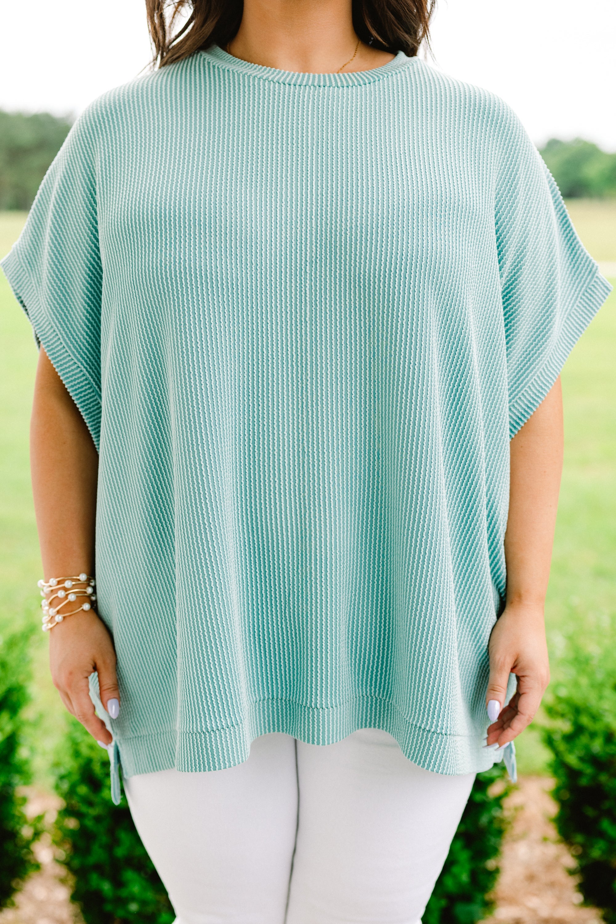 All About Knits Top, Turquoise