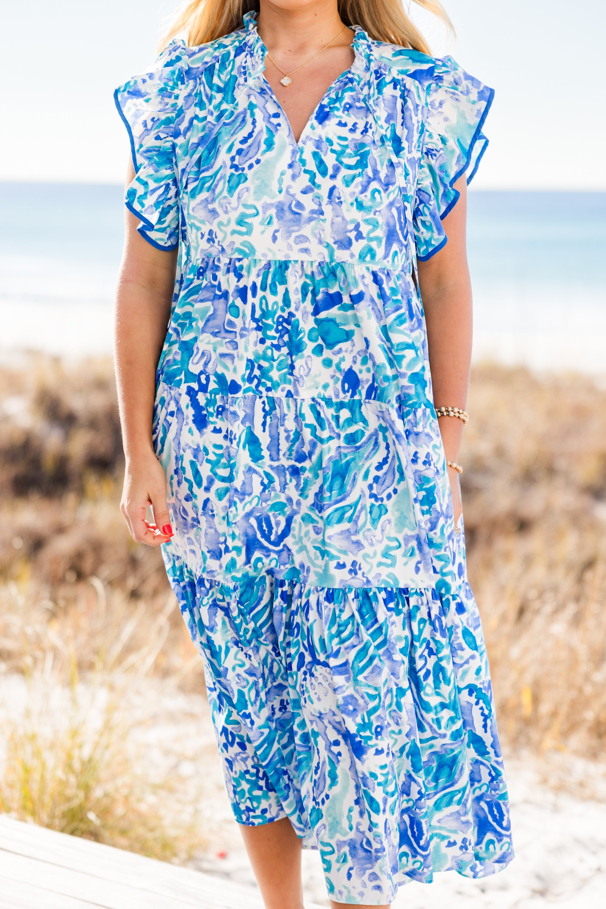 All About Last Night Dress, Blue