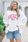 All American Girl Comfy Crew, Ivory