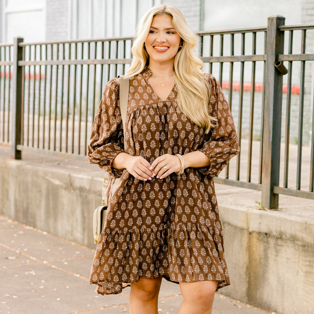 All Around Dress, Brown