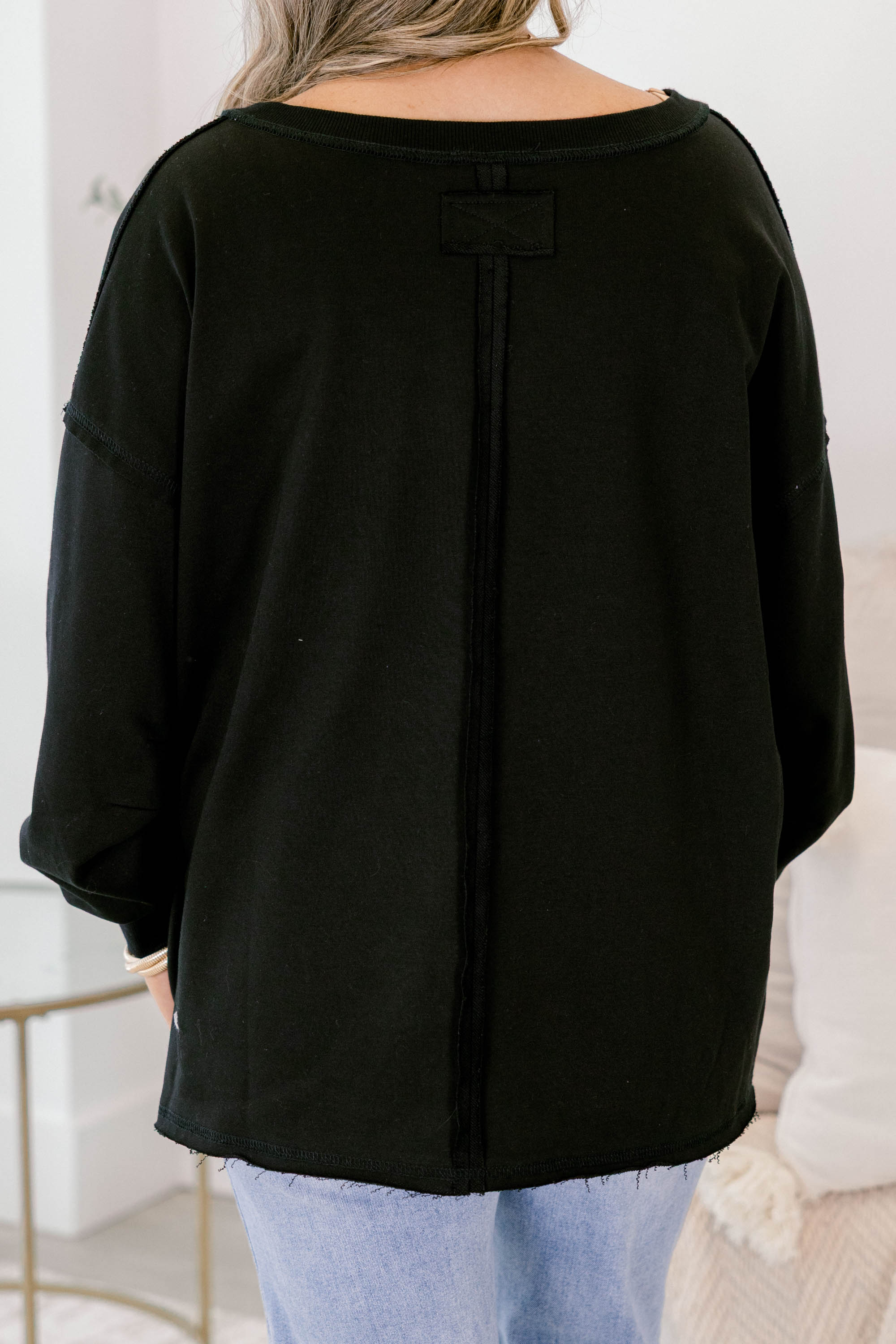 All Going Well Pullover, Black