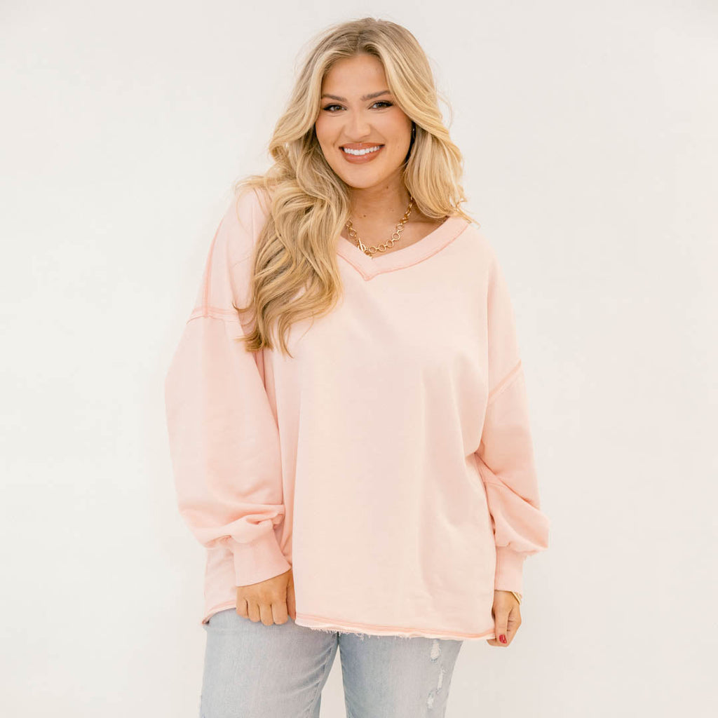 All Going Well Pullover, Pink