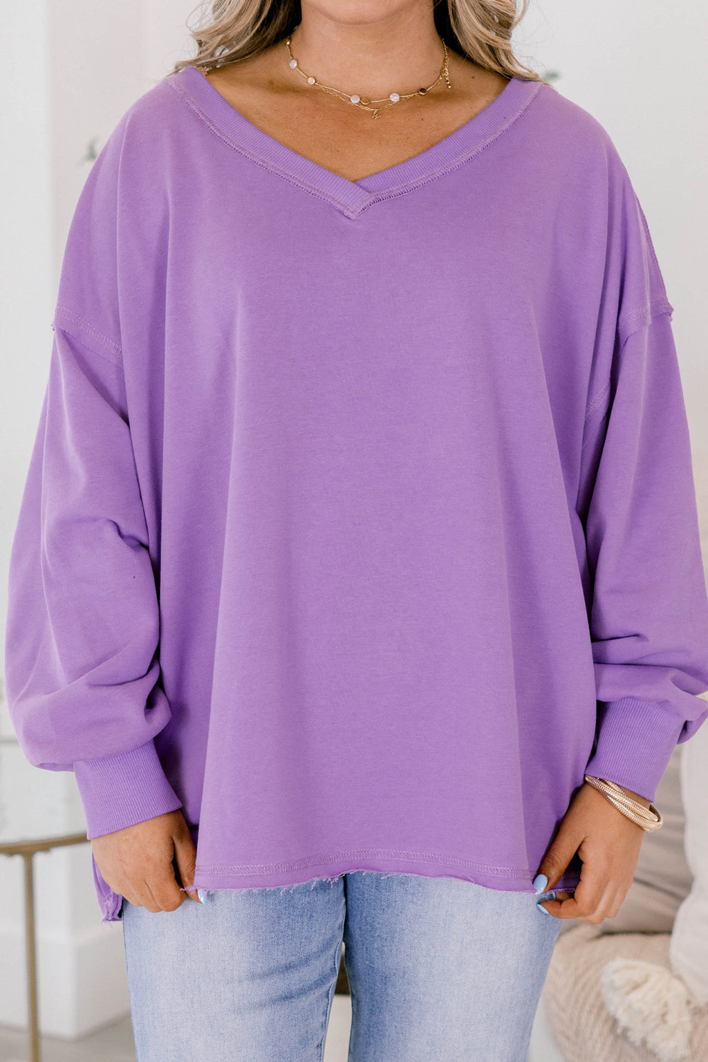 All Going Well Pullover, Purple