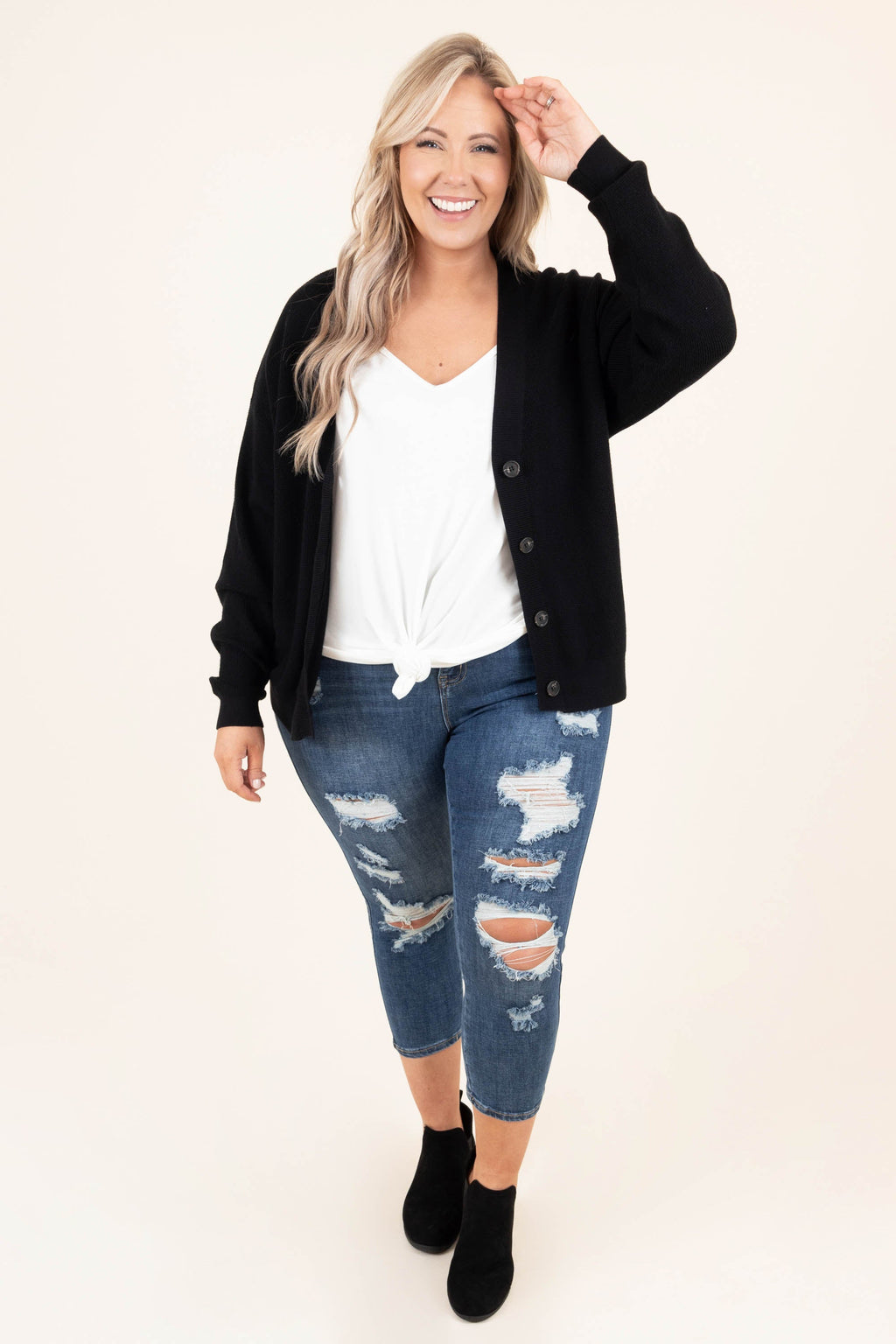 All I Ask Capris, Dark Wash