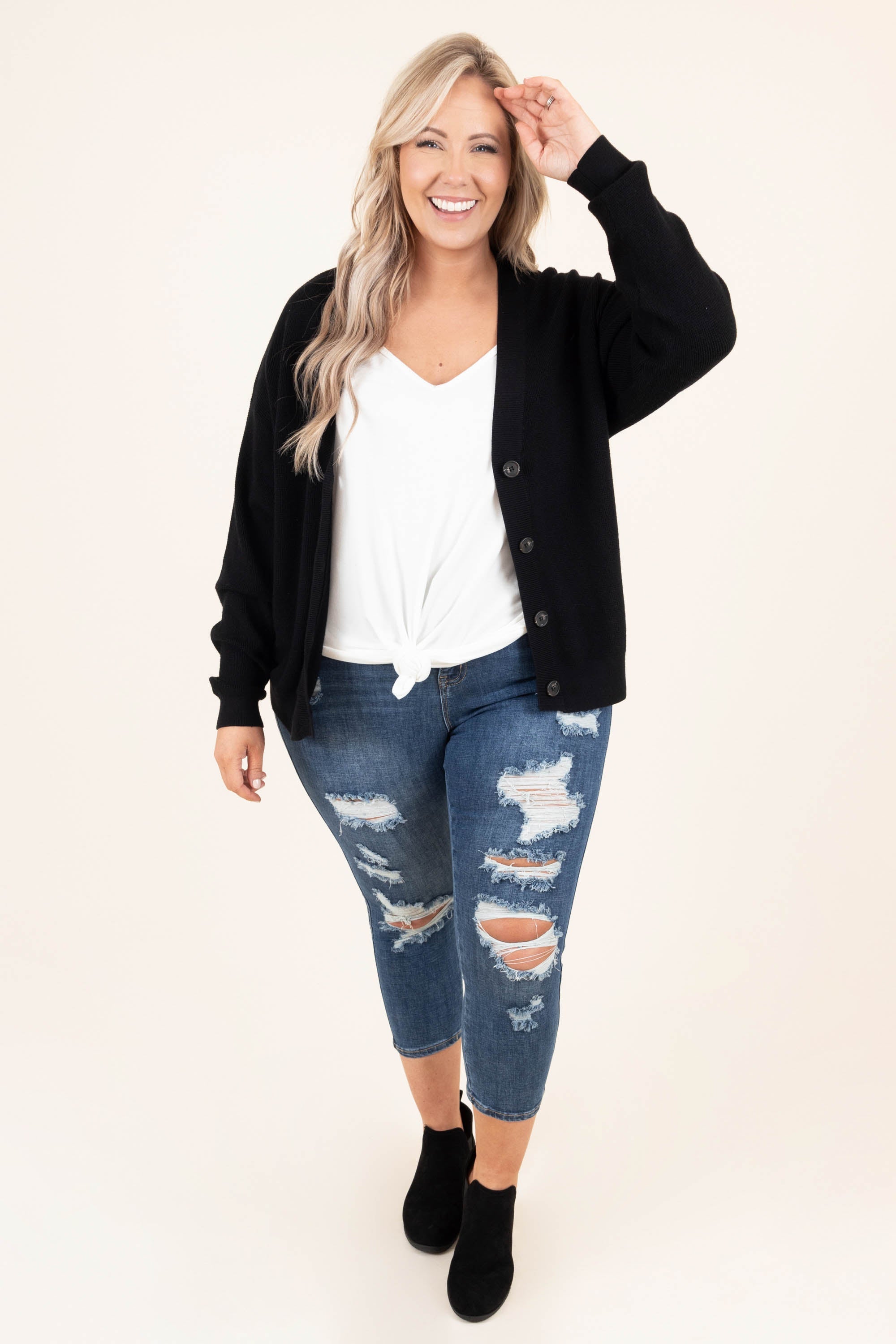 All I Ask Capris, Dark Wash