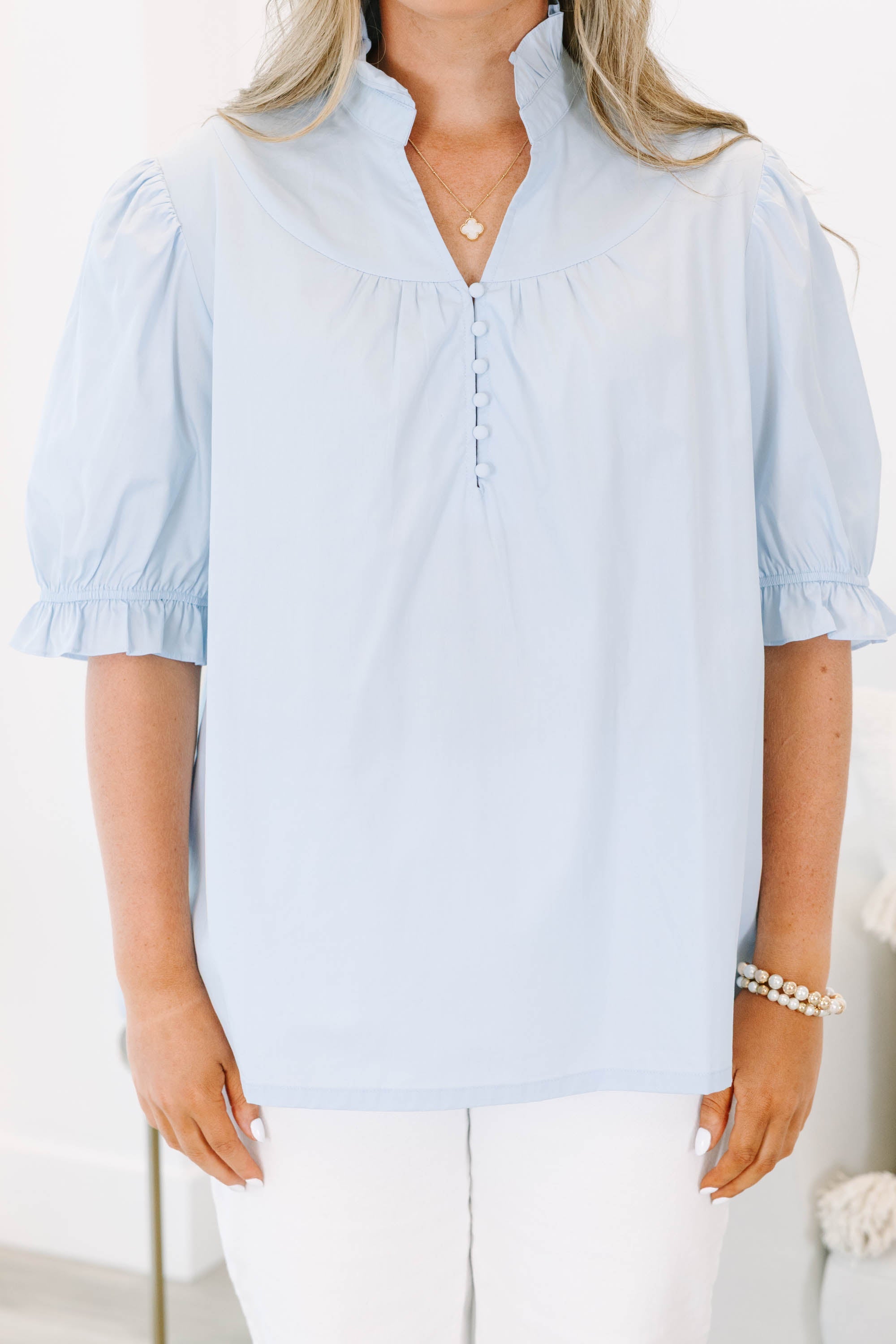 All In A Day Top, Blue