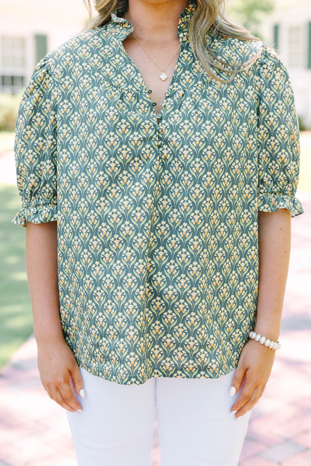 All In A Day Top, Green